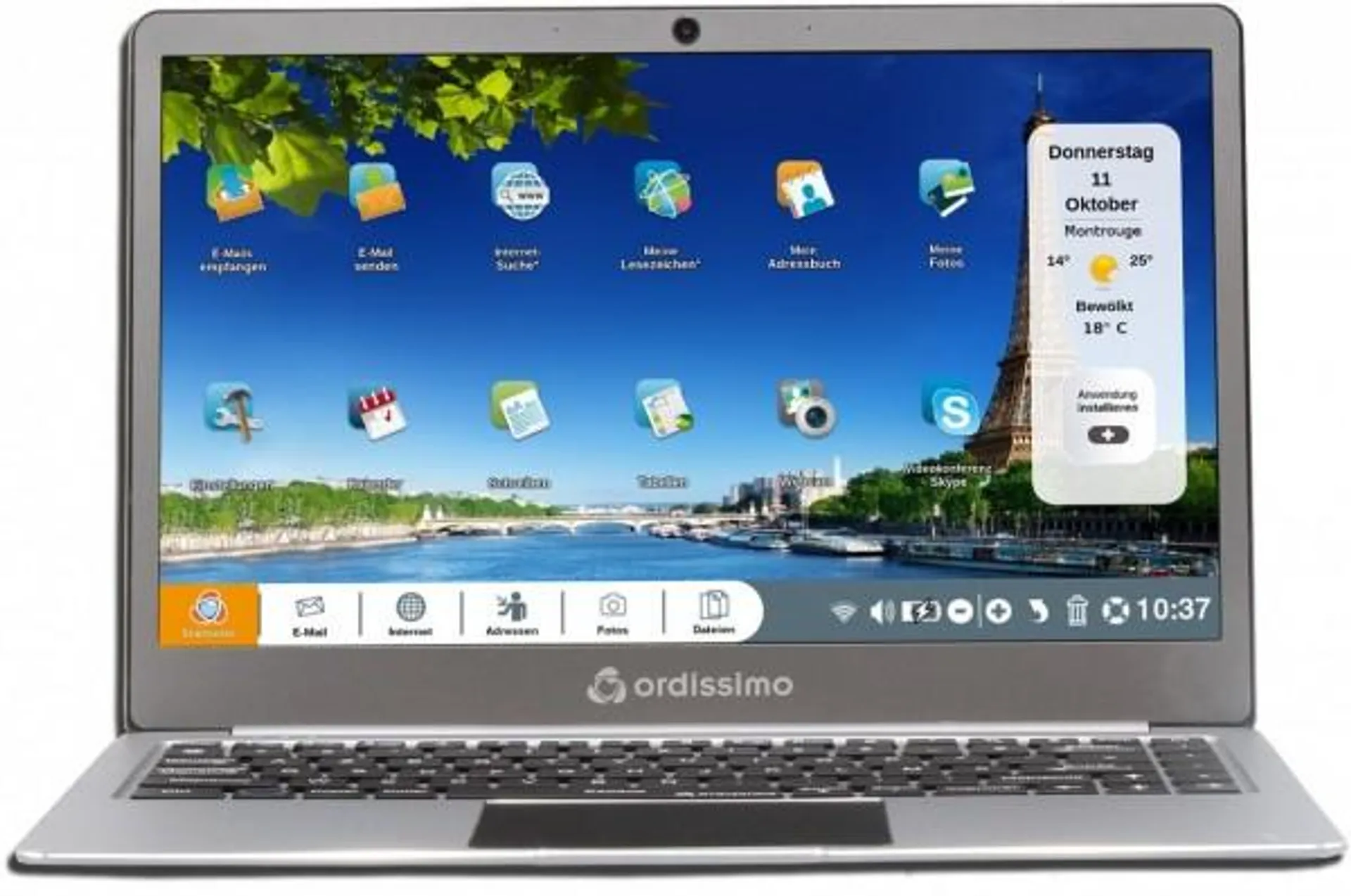 Ordissimo Agathe 3 36 cm (14") Notebook grau metallic