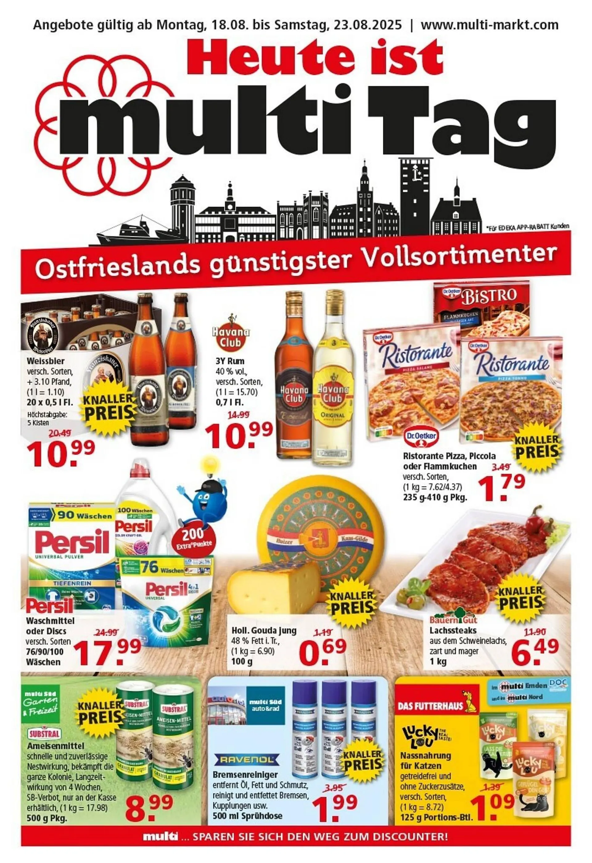 Multi Markt Prospekt von 18. August bis 23. August 2025 - Prospekt seite 1