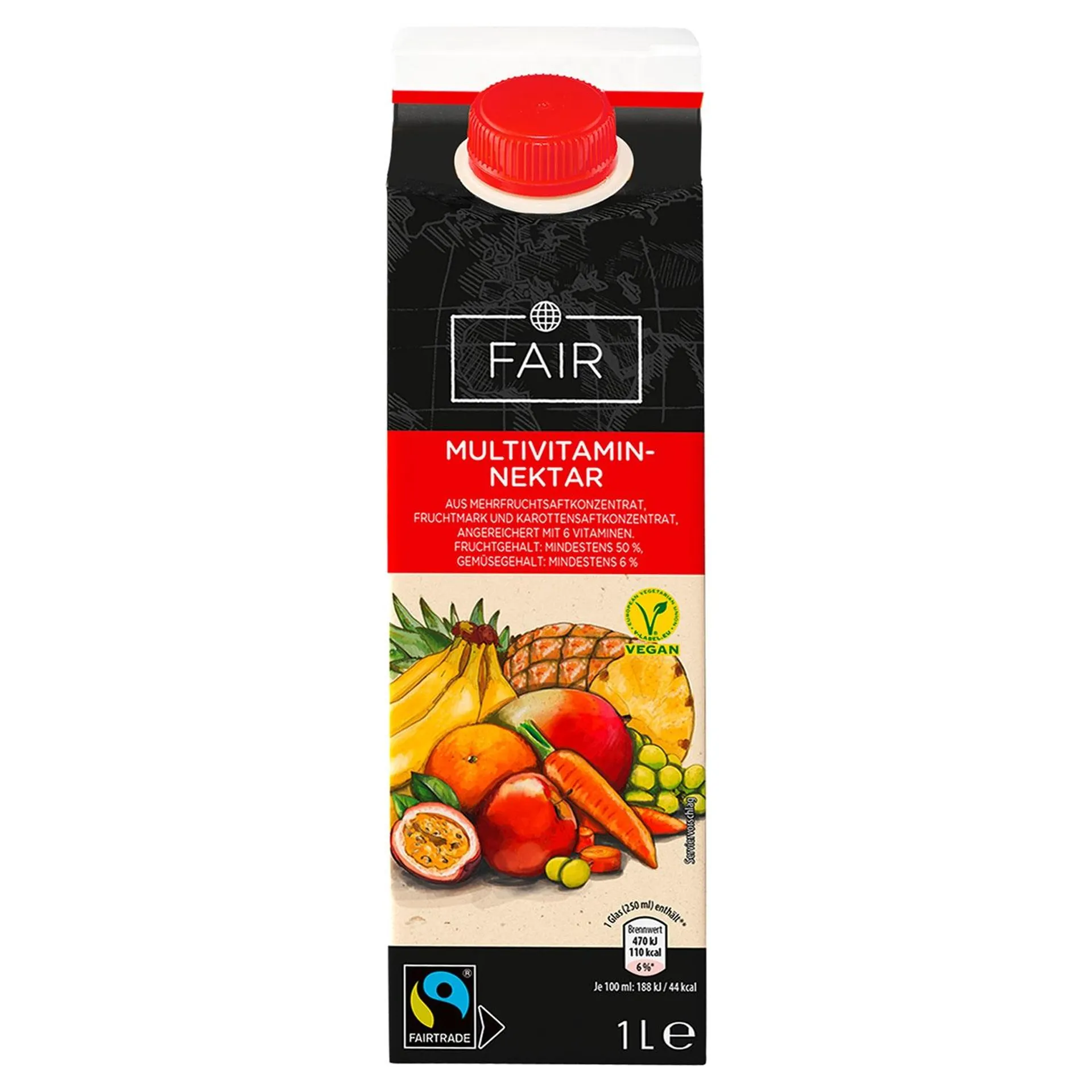 FAIR Fairtrade Saft oder Nektar 1 l, Multivitamin