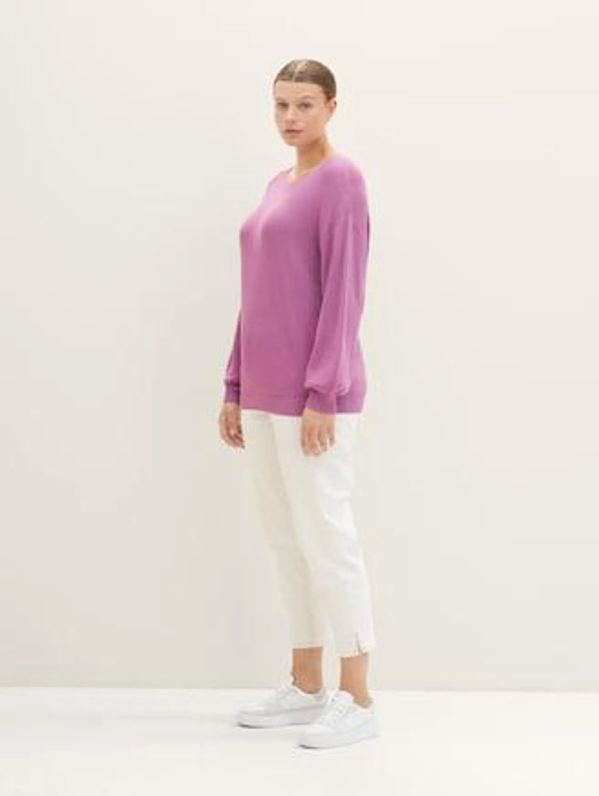 Plus - Knitted sweater with LENZING