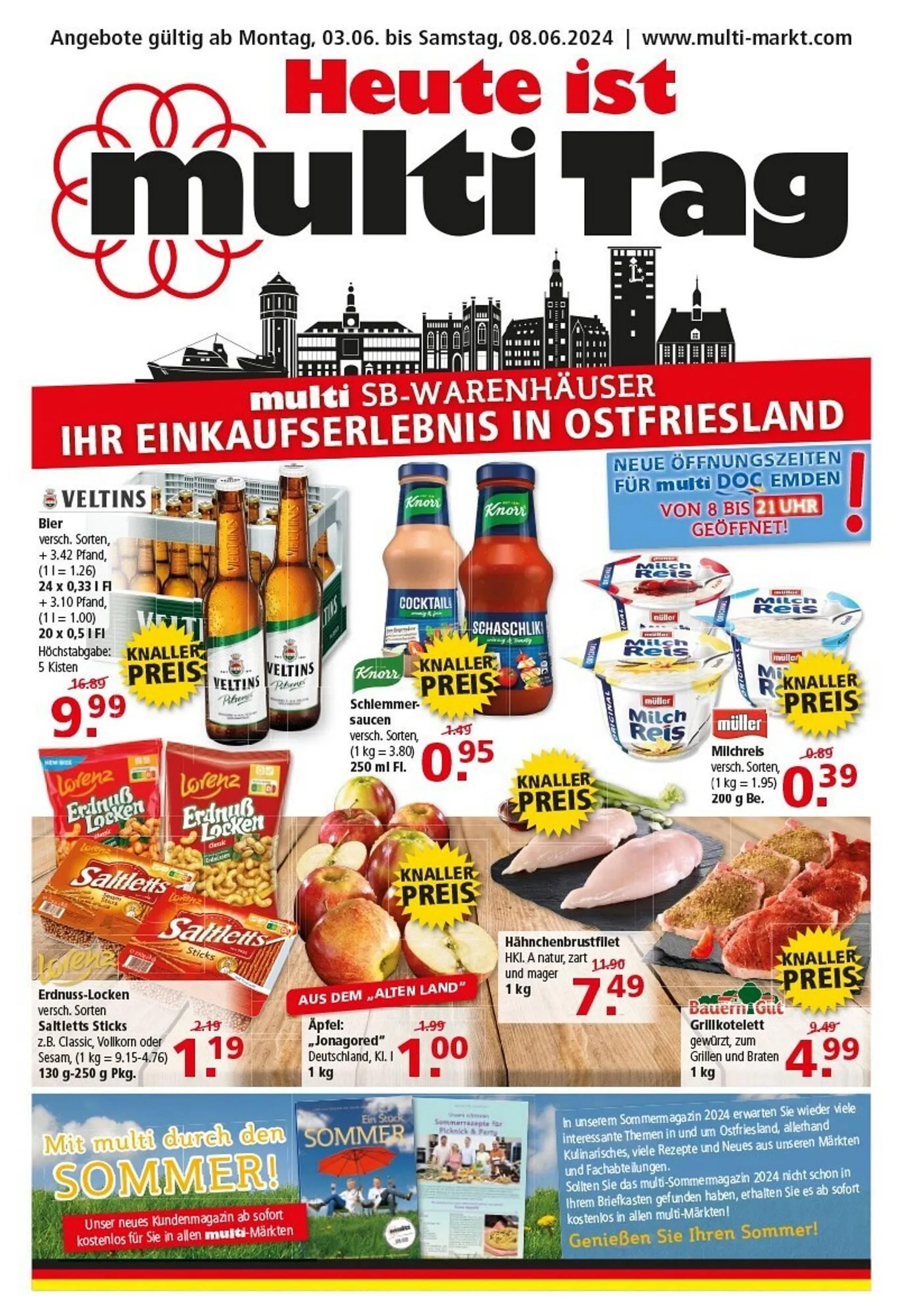 Multi Markt Prospekt von 3. Juni bis 8. Juni 2024 - Prospekt seite 1