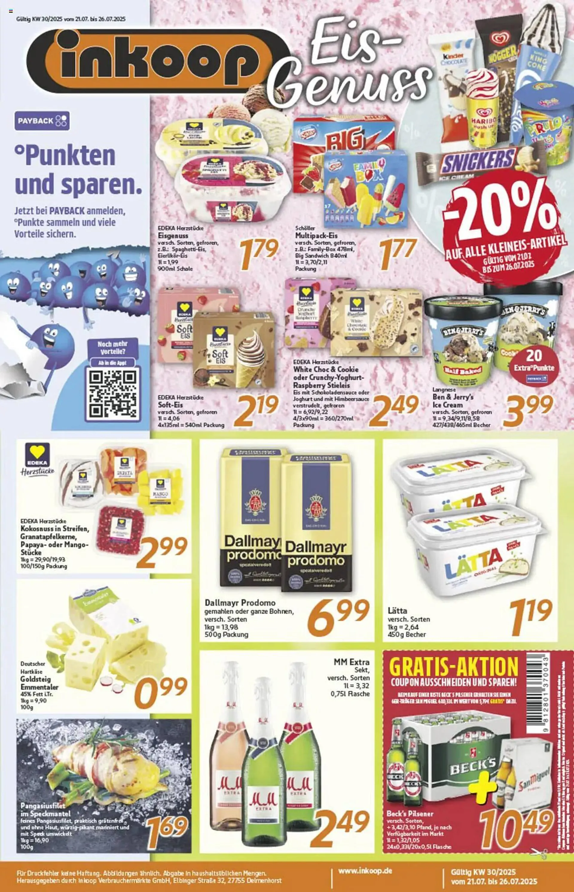 inkoop Prospekt von 21. Juli bis 26. Juli 2025 - Prospekt seite 1