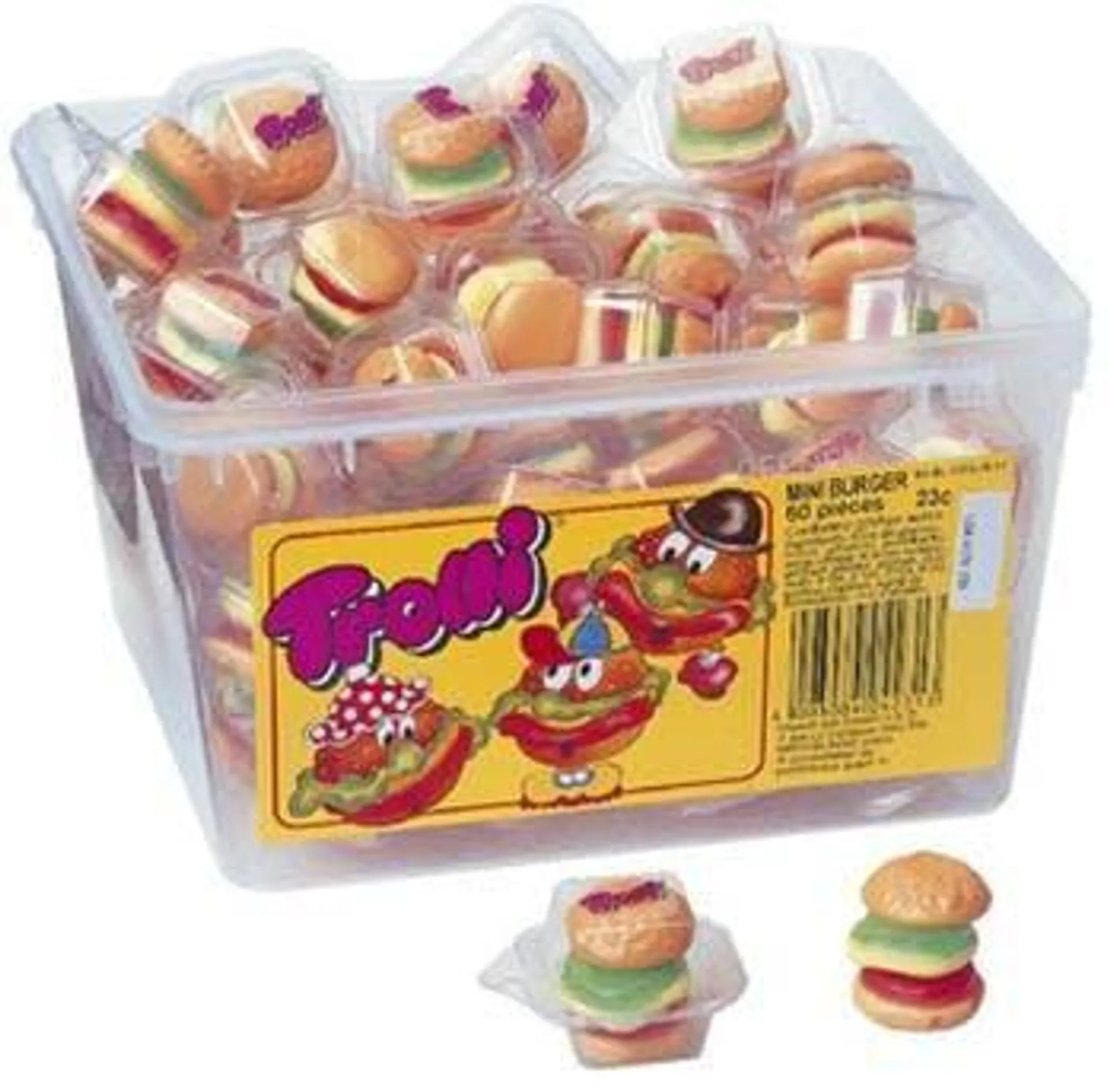 Trolli Mini Burger Original 60 x 10 g (600 g)