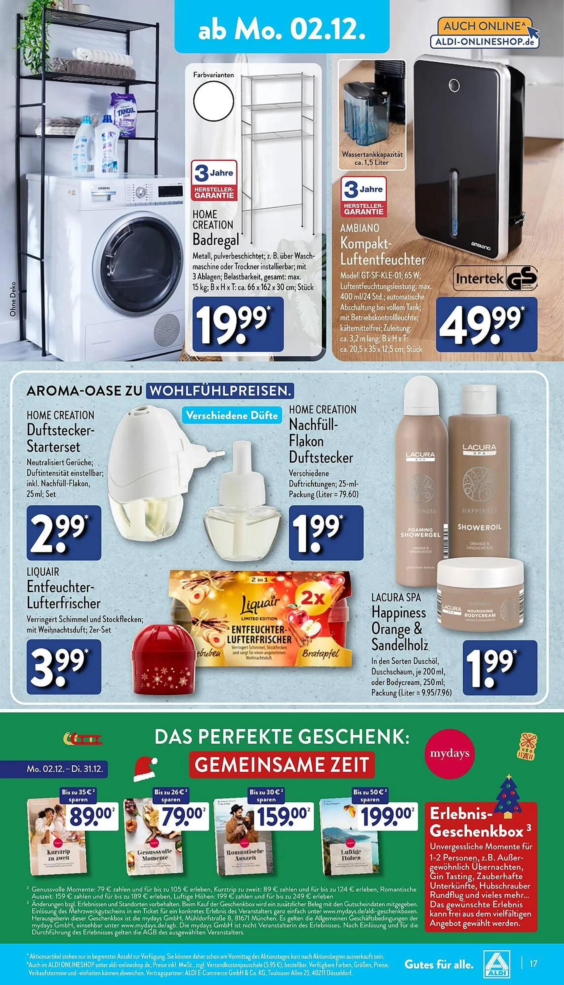 Aldi Nord Prospekt von 2. Dezember bis 7. Dezember 2024 - Prospekt seite 17