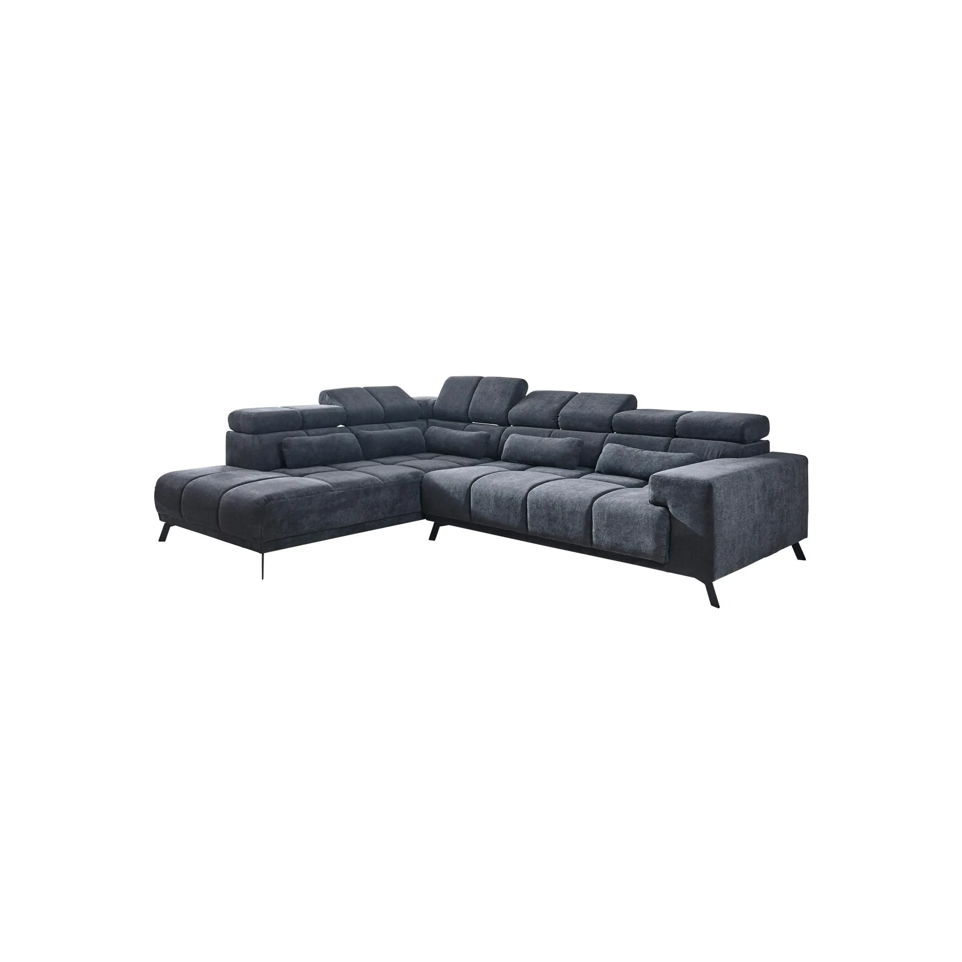 Ecksofa Infinity Grau Sitztiefe motorisch verstellbar