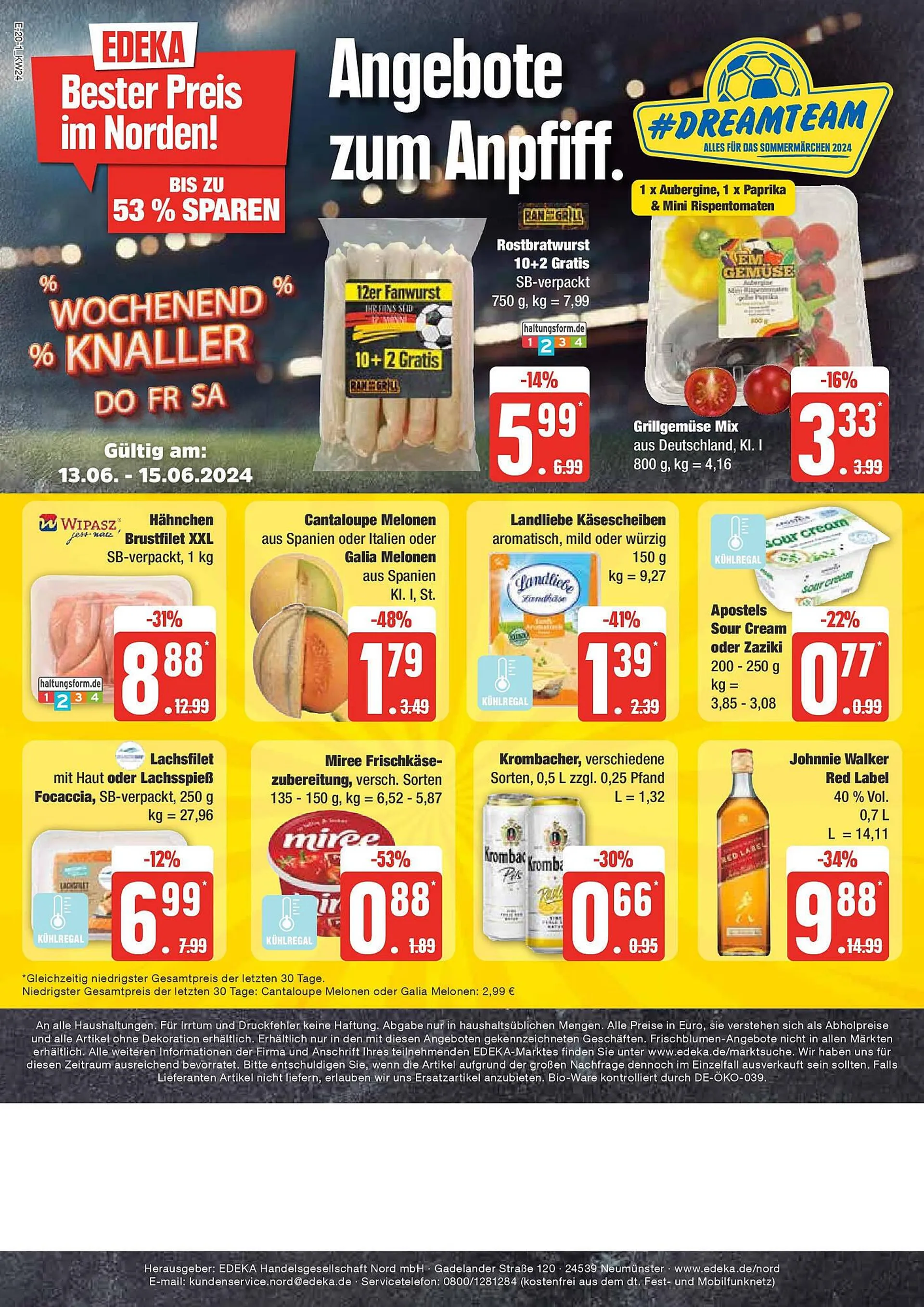 Edeka Prospekt von 9. Juni bis 15. Juni 2024 - Prospekt seite 20