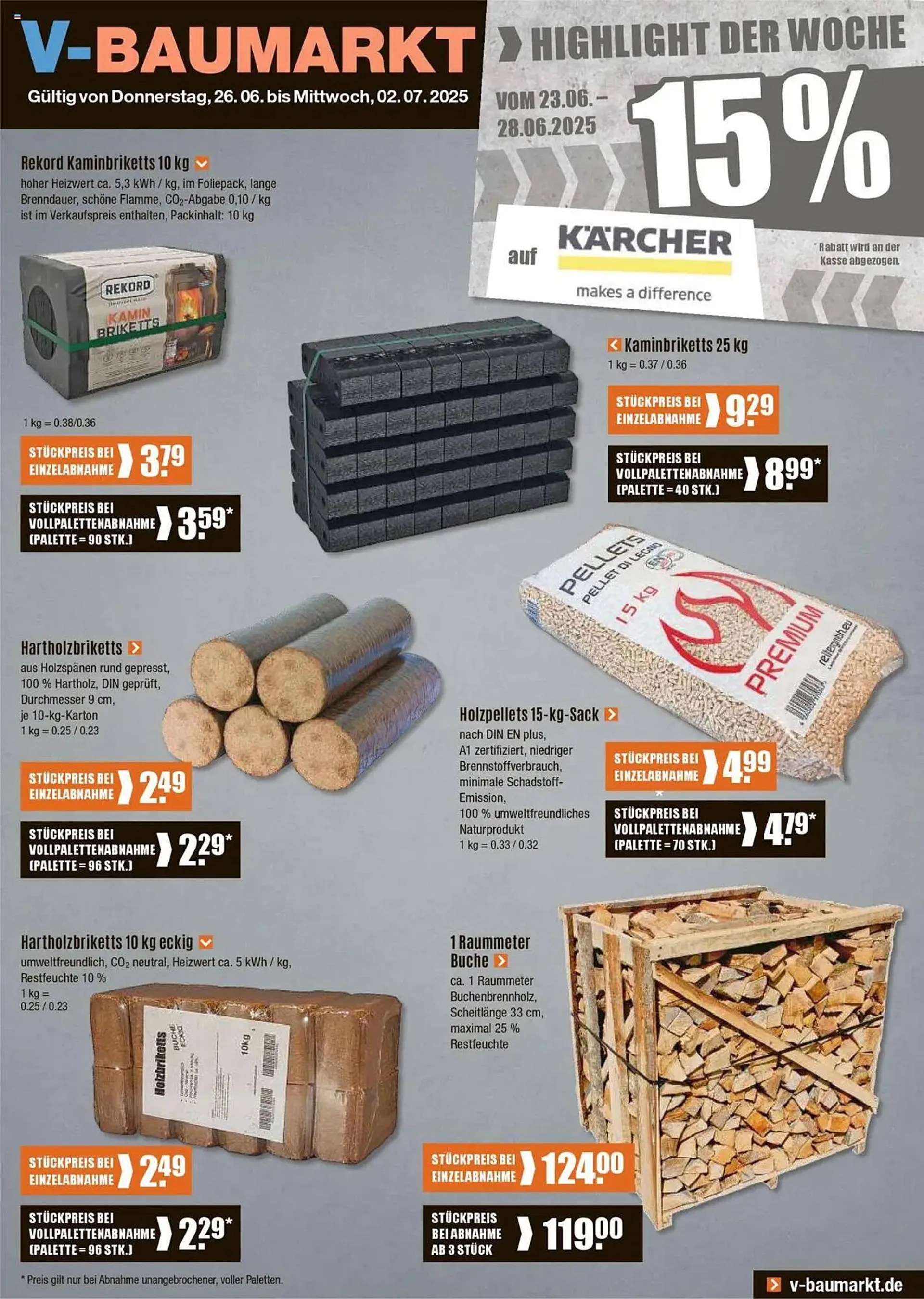 V Baumarkt Prospekt von 26. Juni bis 2. Juli 2025 - Prospekt seite 1