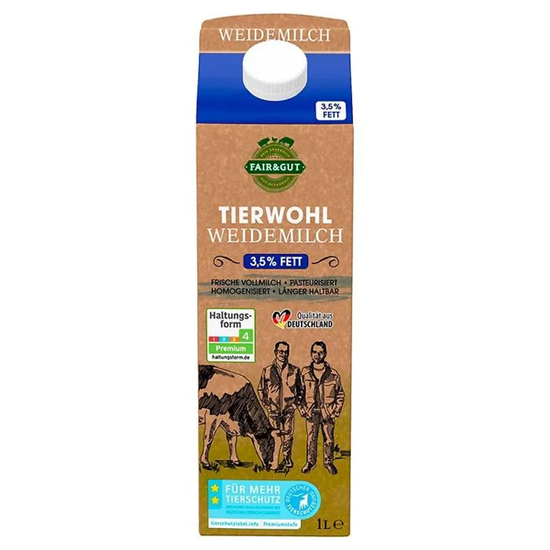 FAIR & GUT Tierwohlmilch 3,5 % 1 l