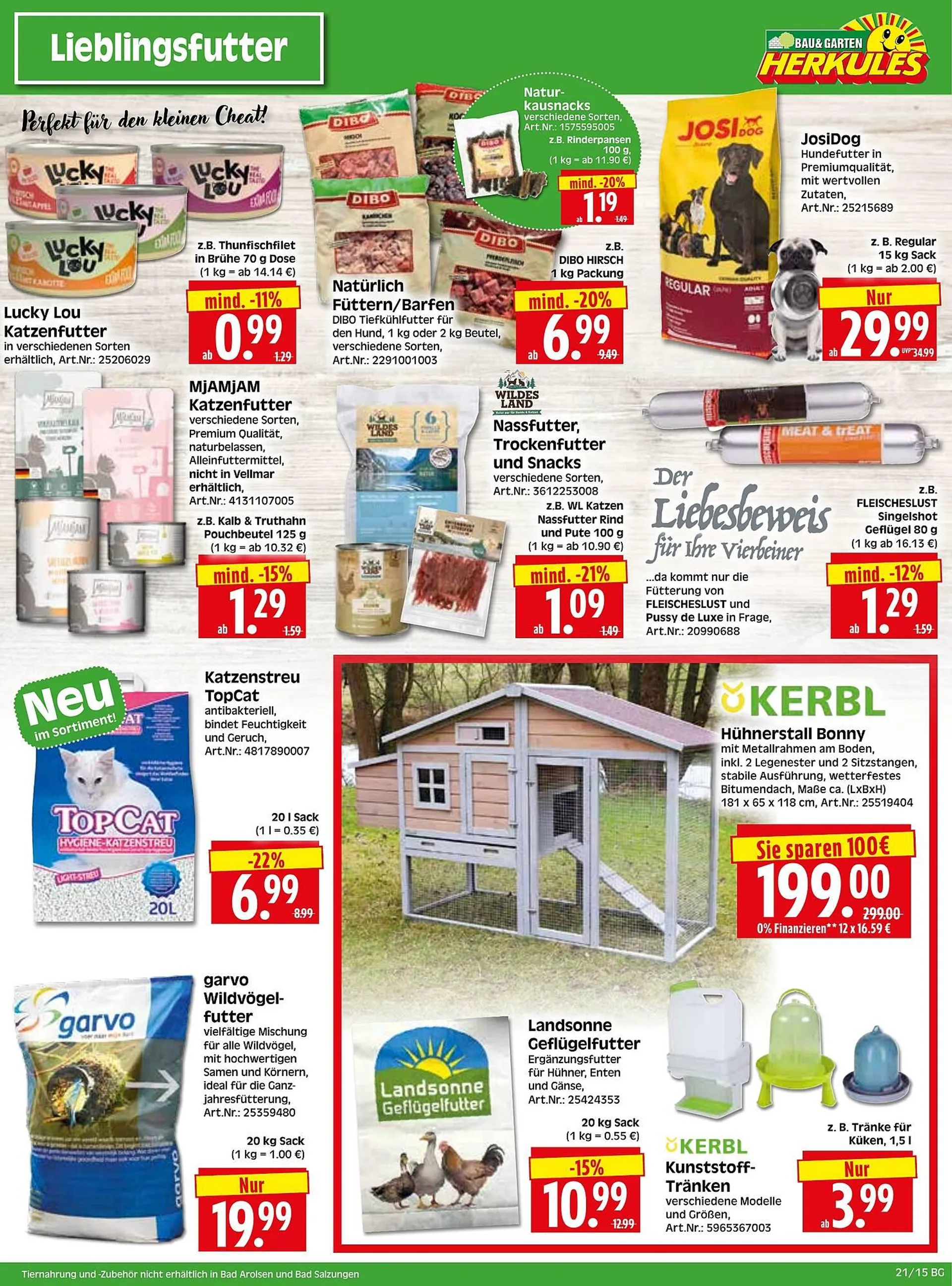 Herkules Baumarkt Prospekt von 19. Mai bis 26. Mai 2025 - Prospekt seite 15