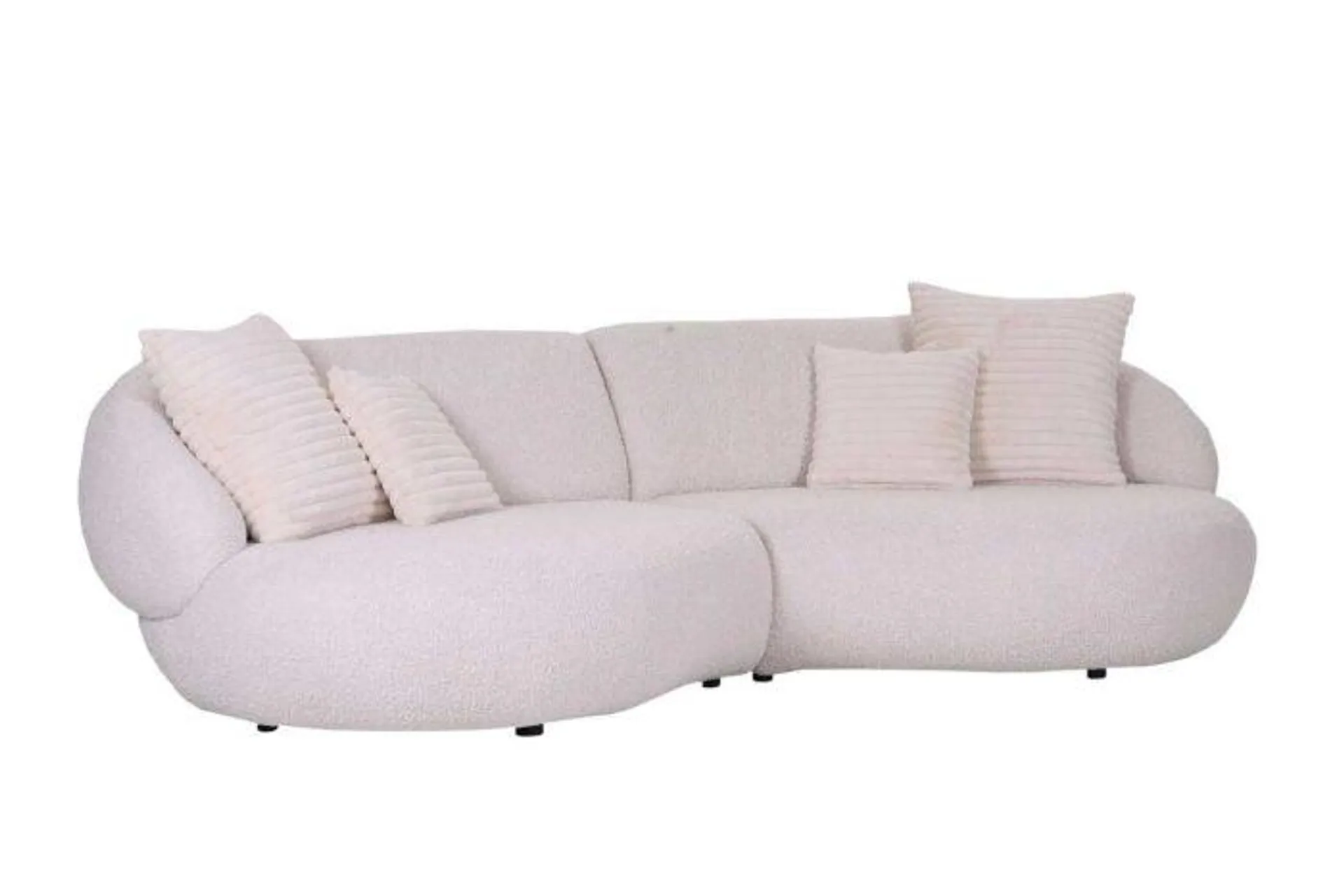 Gutmann Ginger Moon Design Bigsofa mit Rundung in trendigen Bouclé Stoff