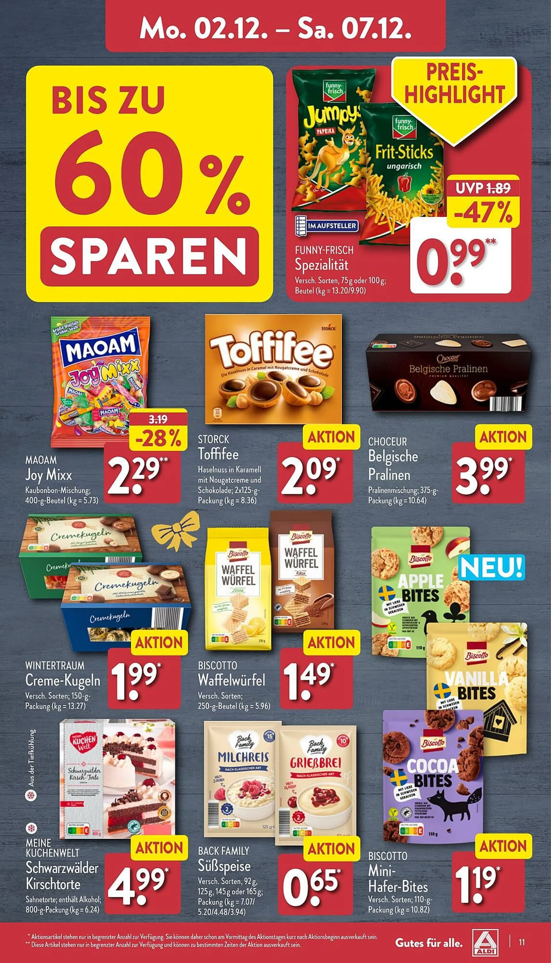 Aldi Nord Prospekt von 2. Dezember bis 7. Dezember 2024 - Prospekt seite 11