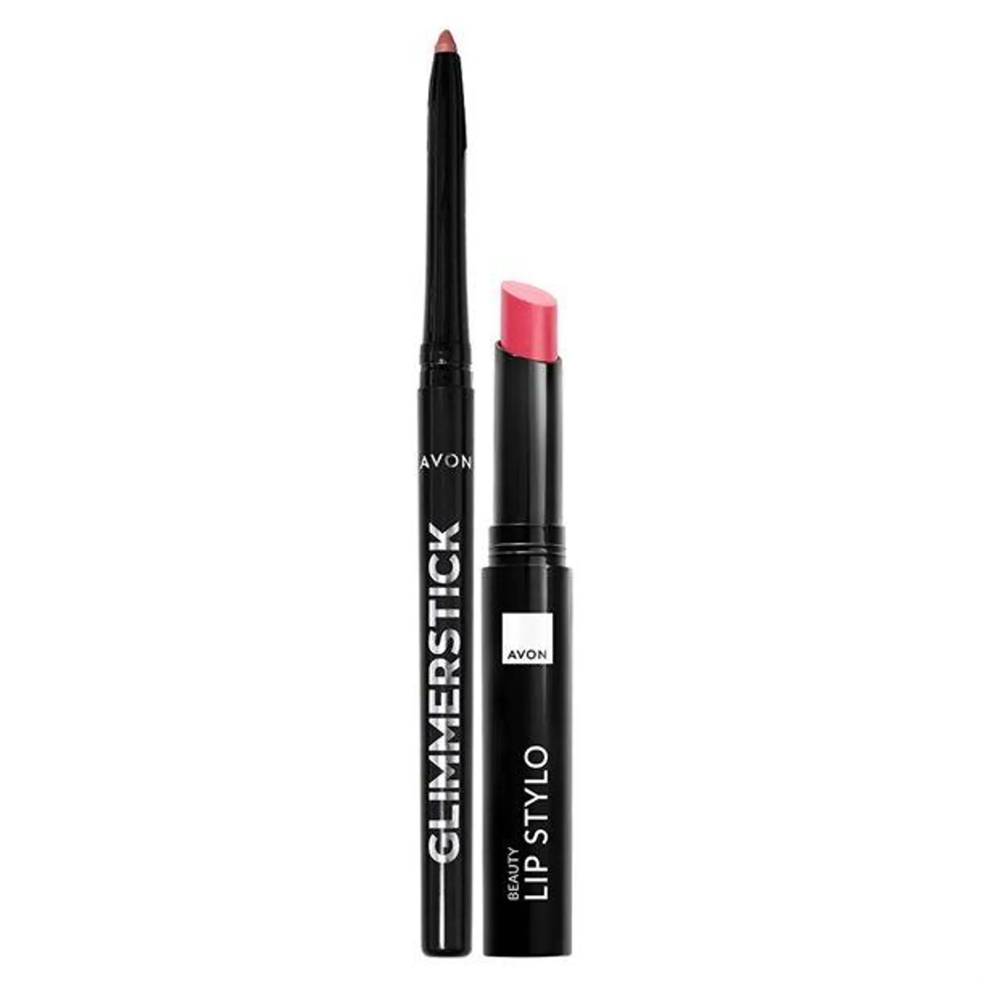 Conjunto Lip Stylo (lasting pink) + Glimerstick (blushed nude)