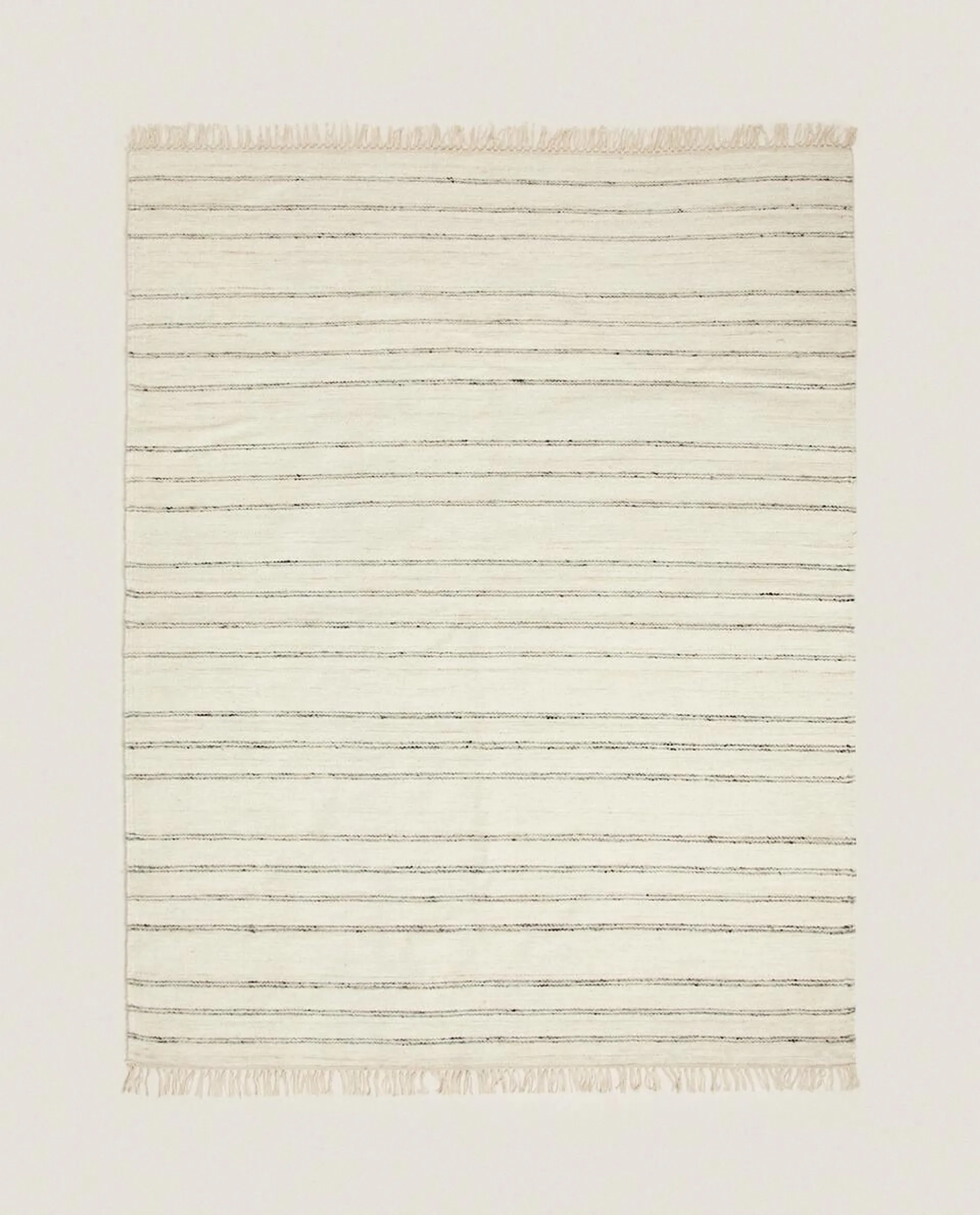 RECTANGULAR STRIPED WOOL RUG