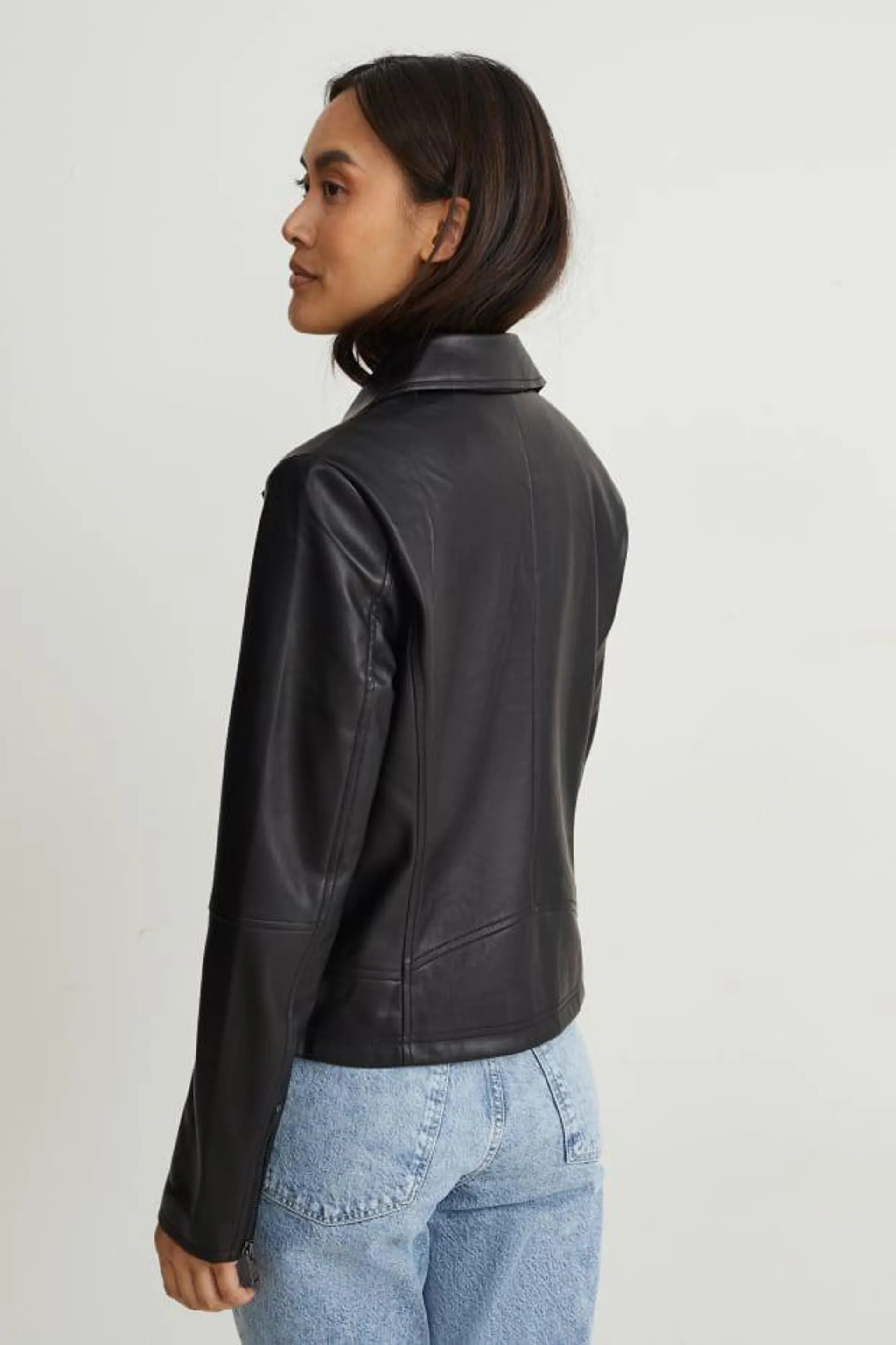 Biker jacket - faux leather