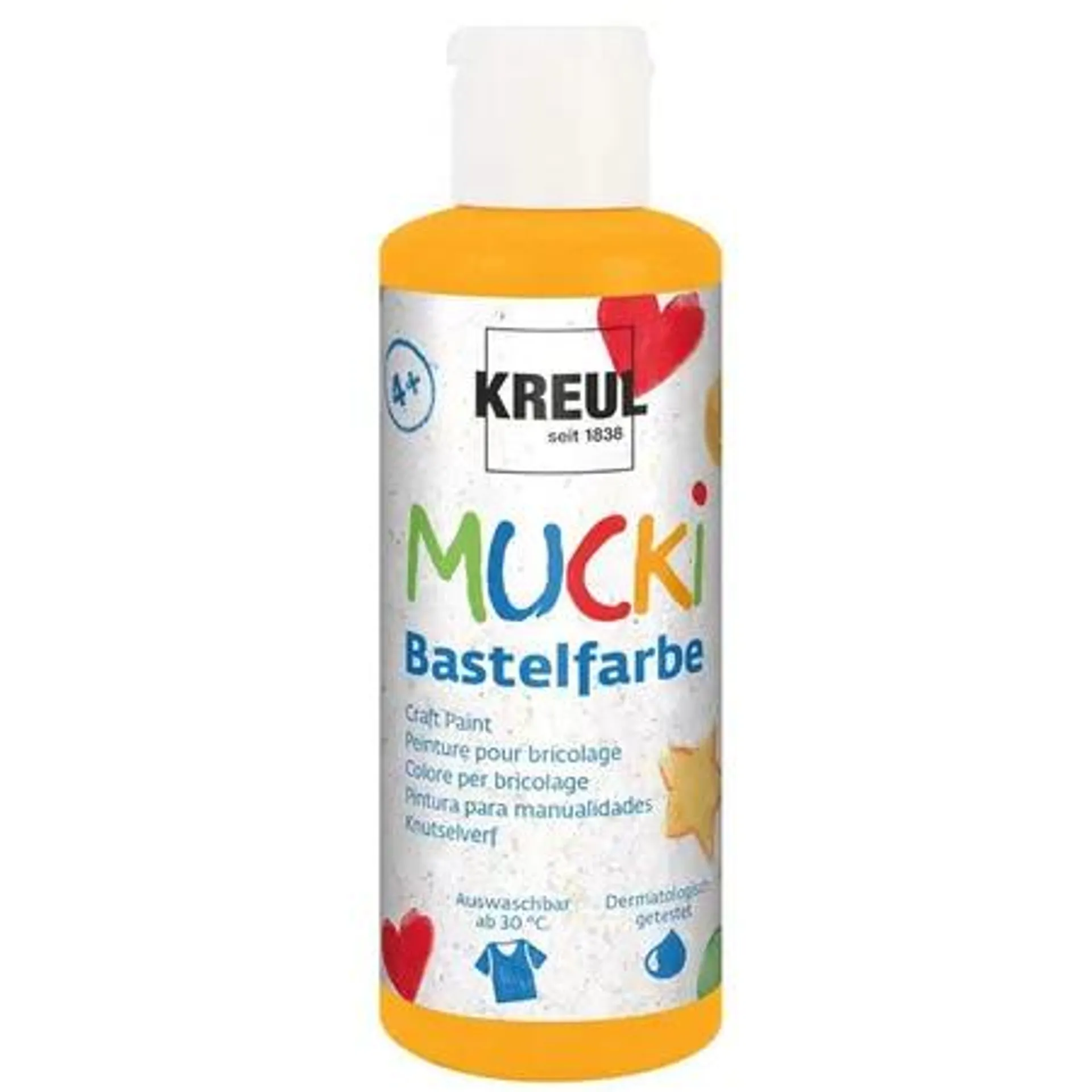 MUCKI Bastelfarbe Orange 80 ml