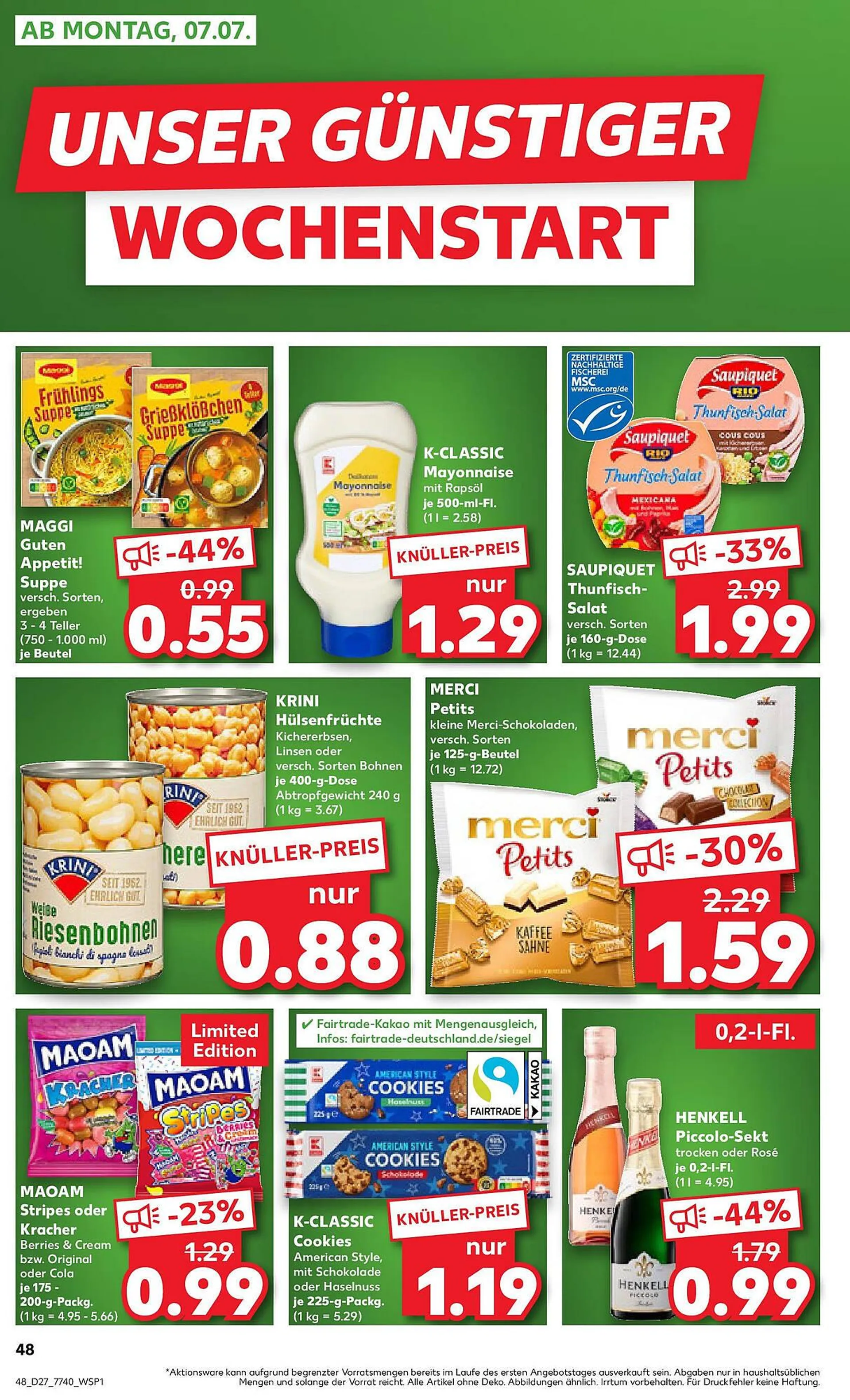 Kaufland Prospekt von 6. Juli bis 9. Juli 2025 - Prospekt seite 1