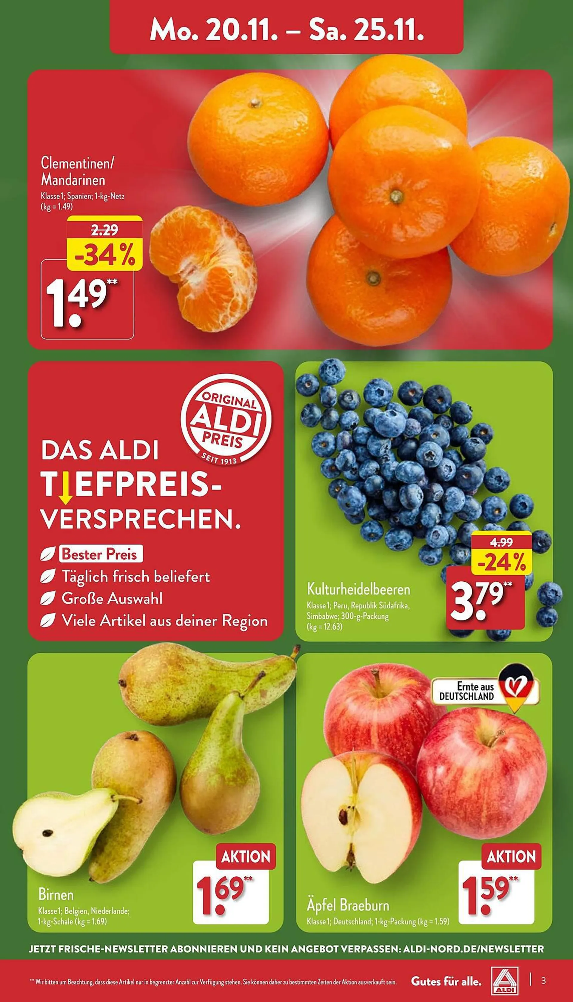 Aldi Nord Prospekt von 19. November bis 25. November 2023 - Prospekt seite 3