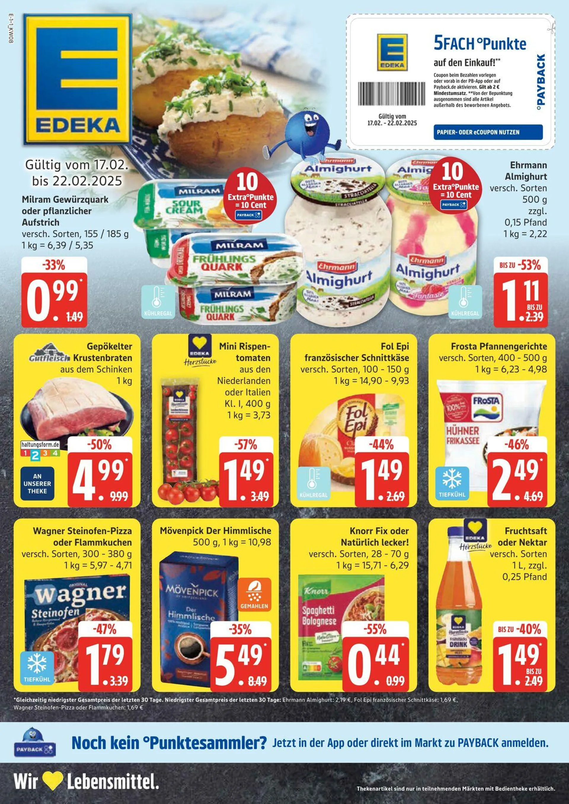 Edeka von 17. Februar bis 3. März 2025 - Prospekt seite 1