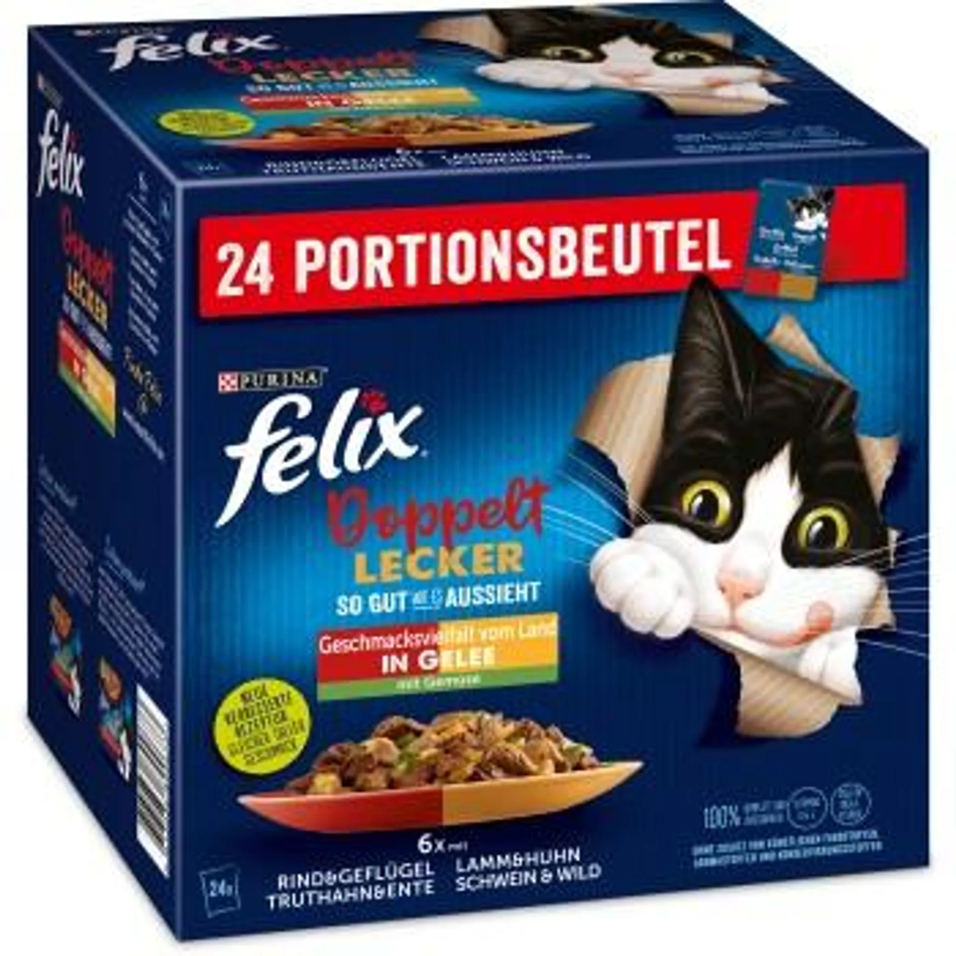 Felix Doppelt Lecker 24x85g Geschmacksvielfalt mit Gemüse