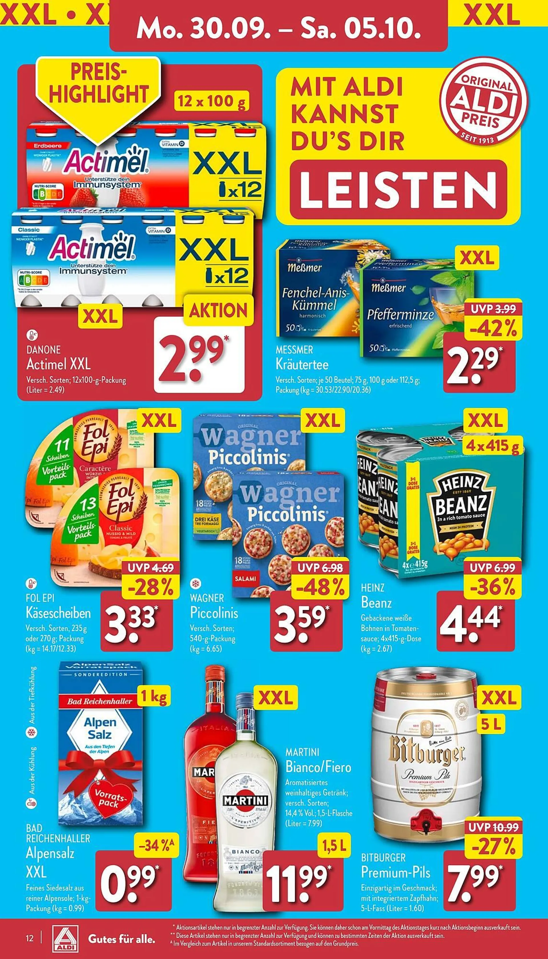 Aldi Nord Prospekt von 30. September bis 5. Oktober 2024 - Prospekt seite 12