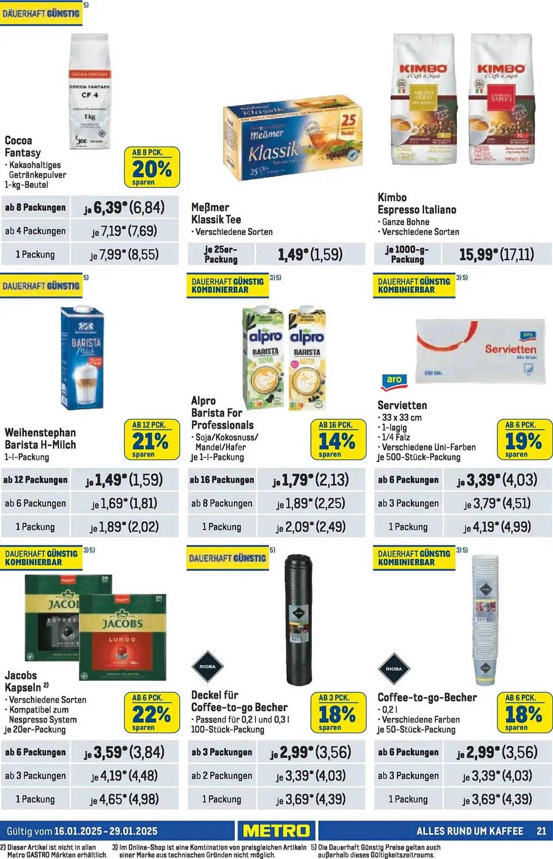 METRO Prospekt von 16. Januar bis 29. Januar 2025 - Prospekt seite 21