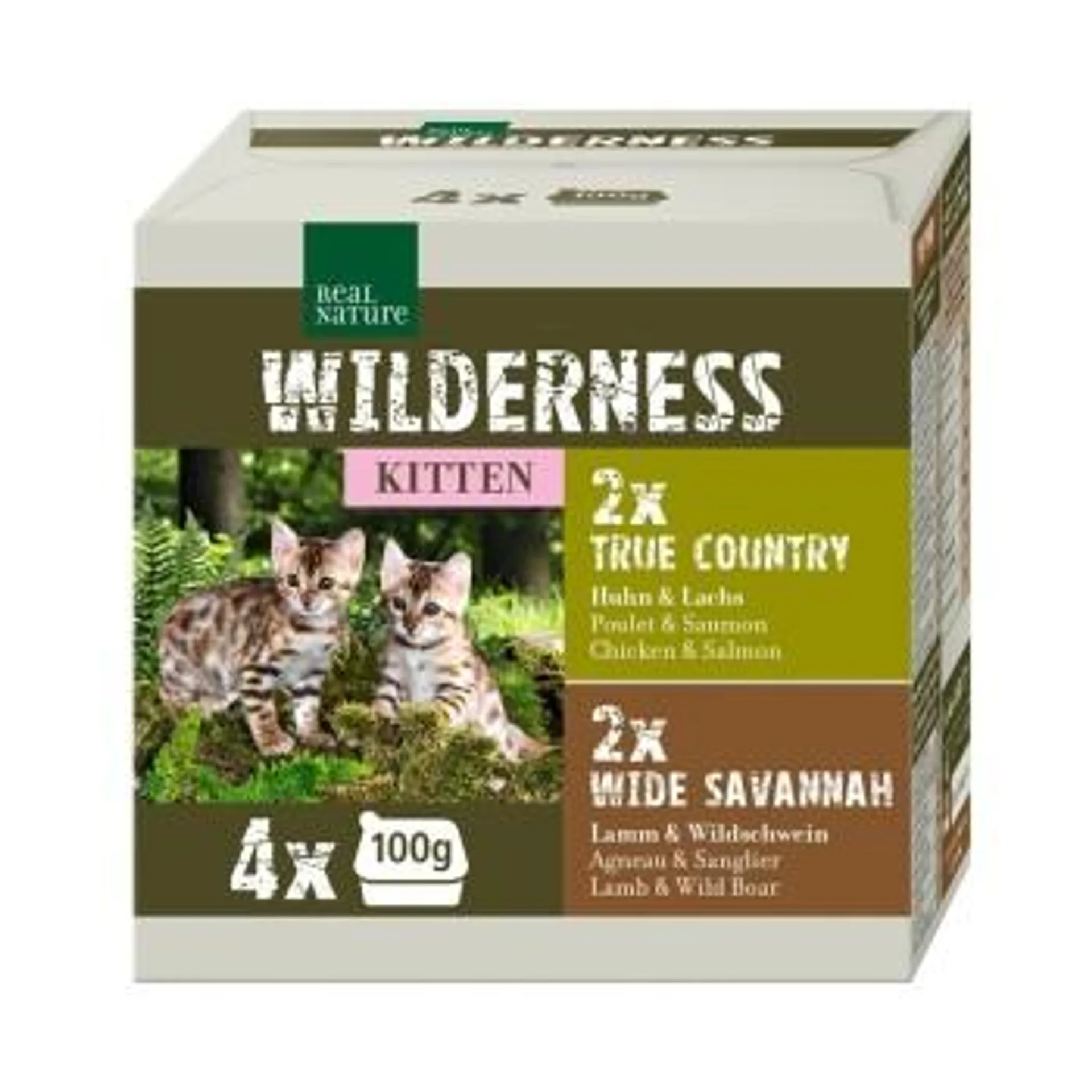 REAL NATURE WILDERNESS Kitten Multipack 4x100g