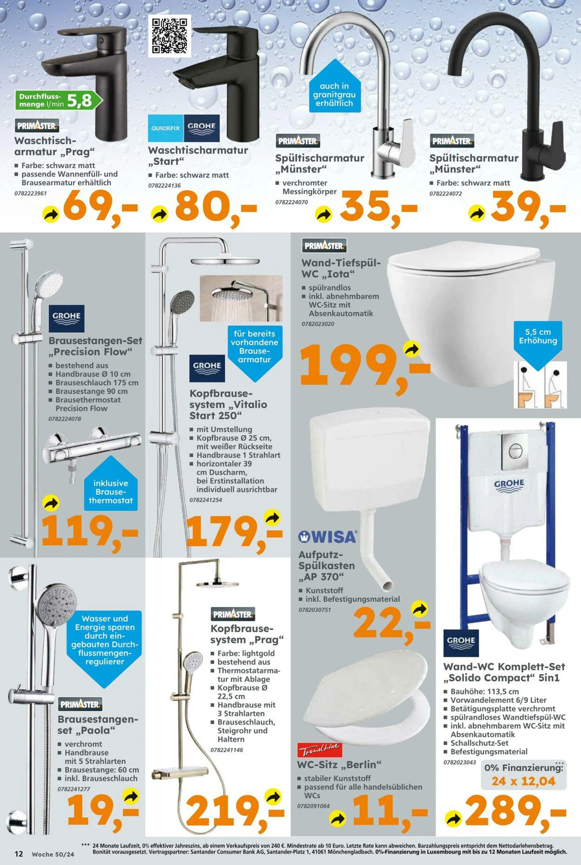 Globus Baumarkt Aktueller Prospekt von 8. Dezember bis 14. Dezember 2024 - Prospekt seite 12