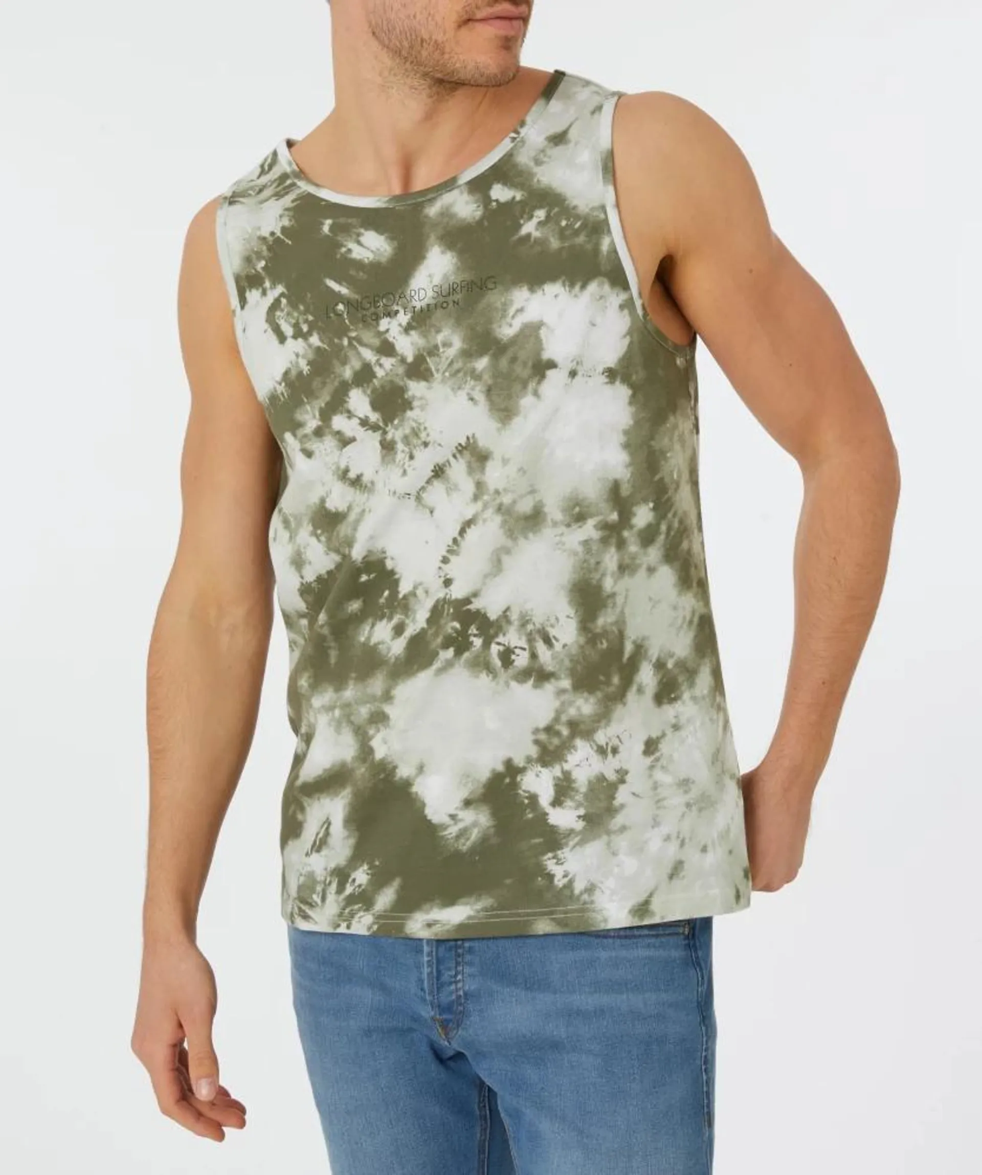 Tanktop Batik X-Mail, Rundhalsausschnitt