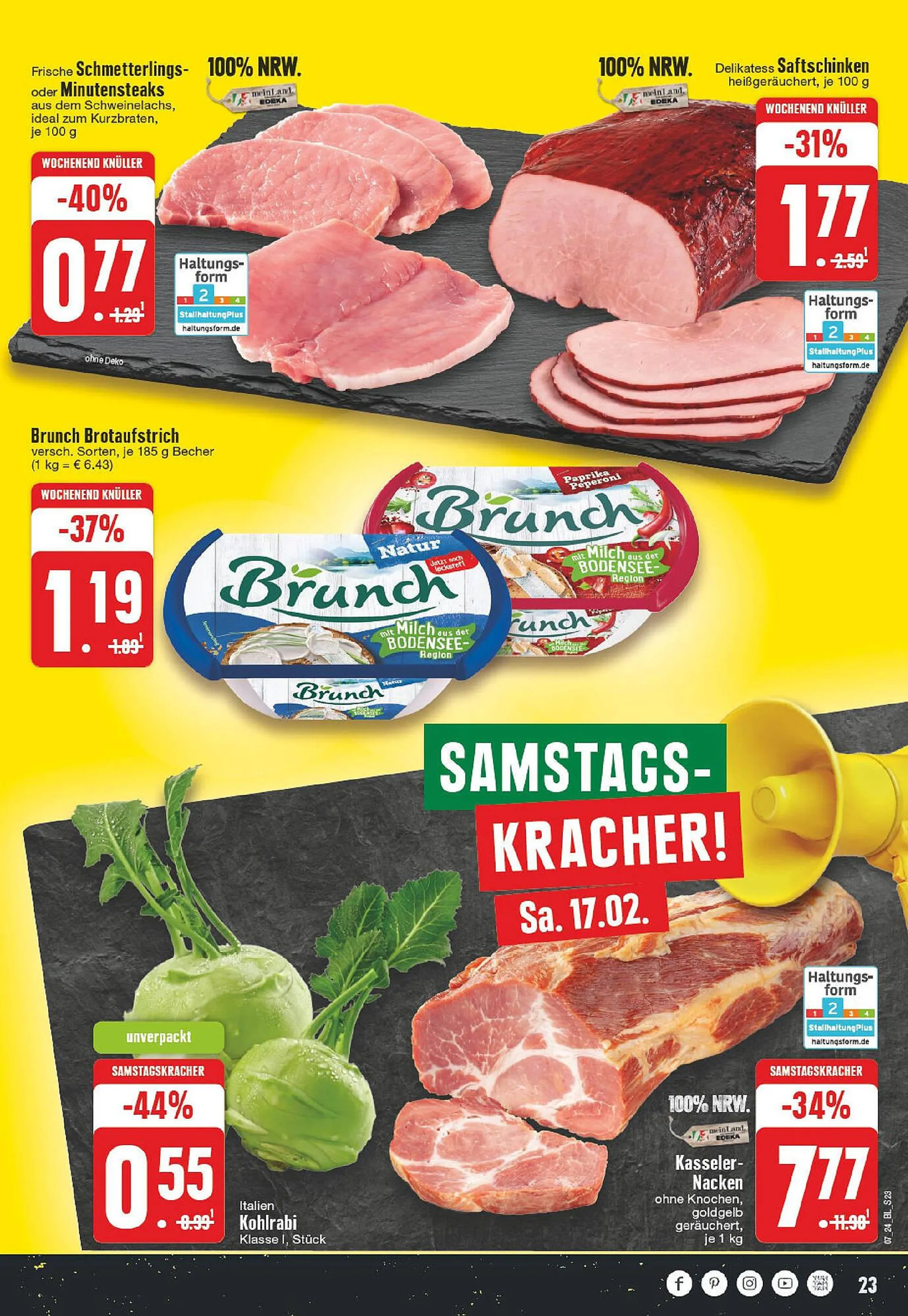 Edeka Prospekt von 11. Februar bis 17. Februar 2024 - Prospekt seite 23