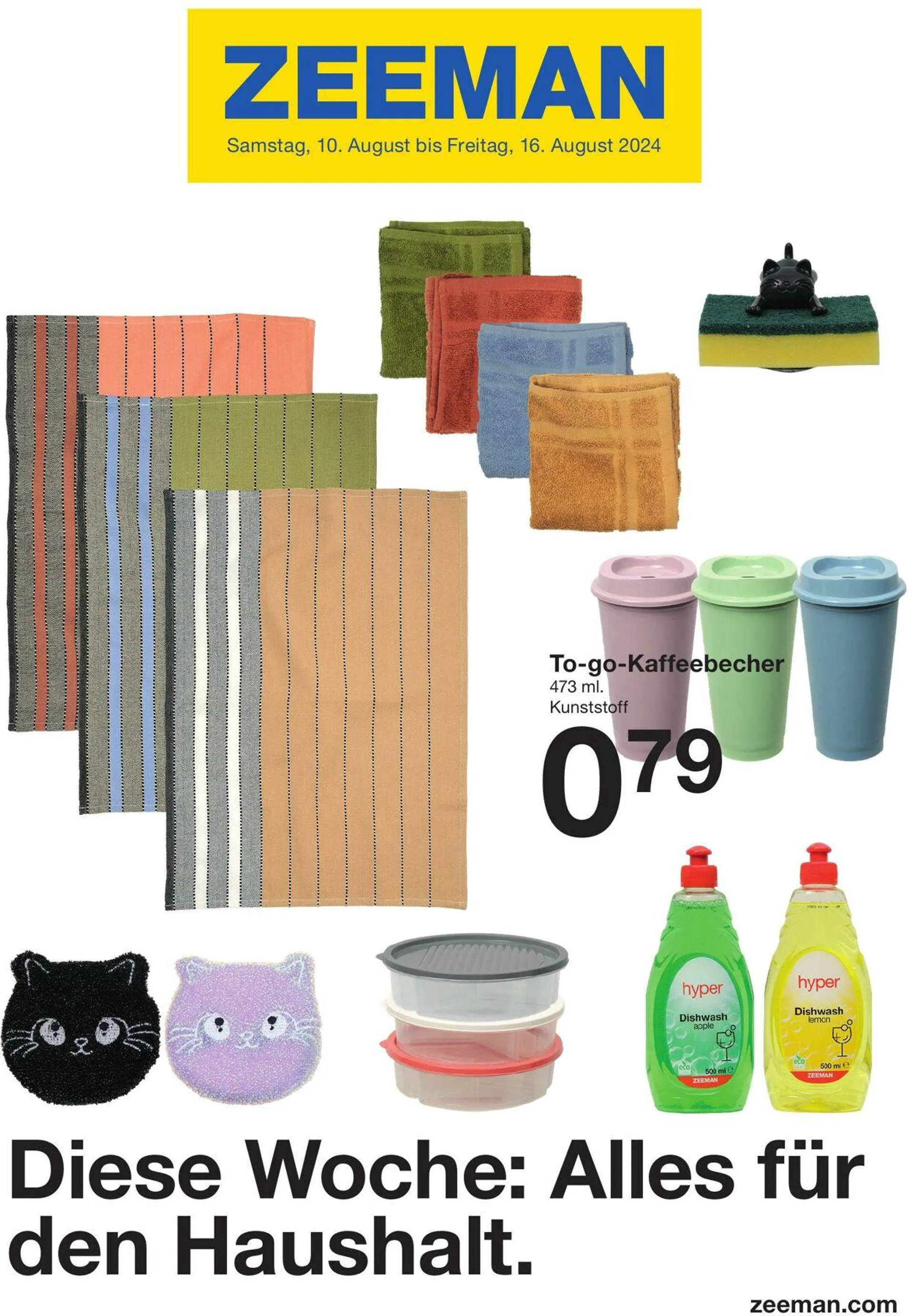 Zeeman Aktueller Prospekt von 2. Oktober bis 16. Oktober 2025 - Prospekt seite 1