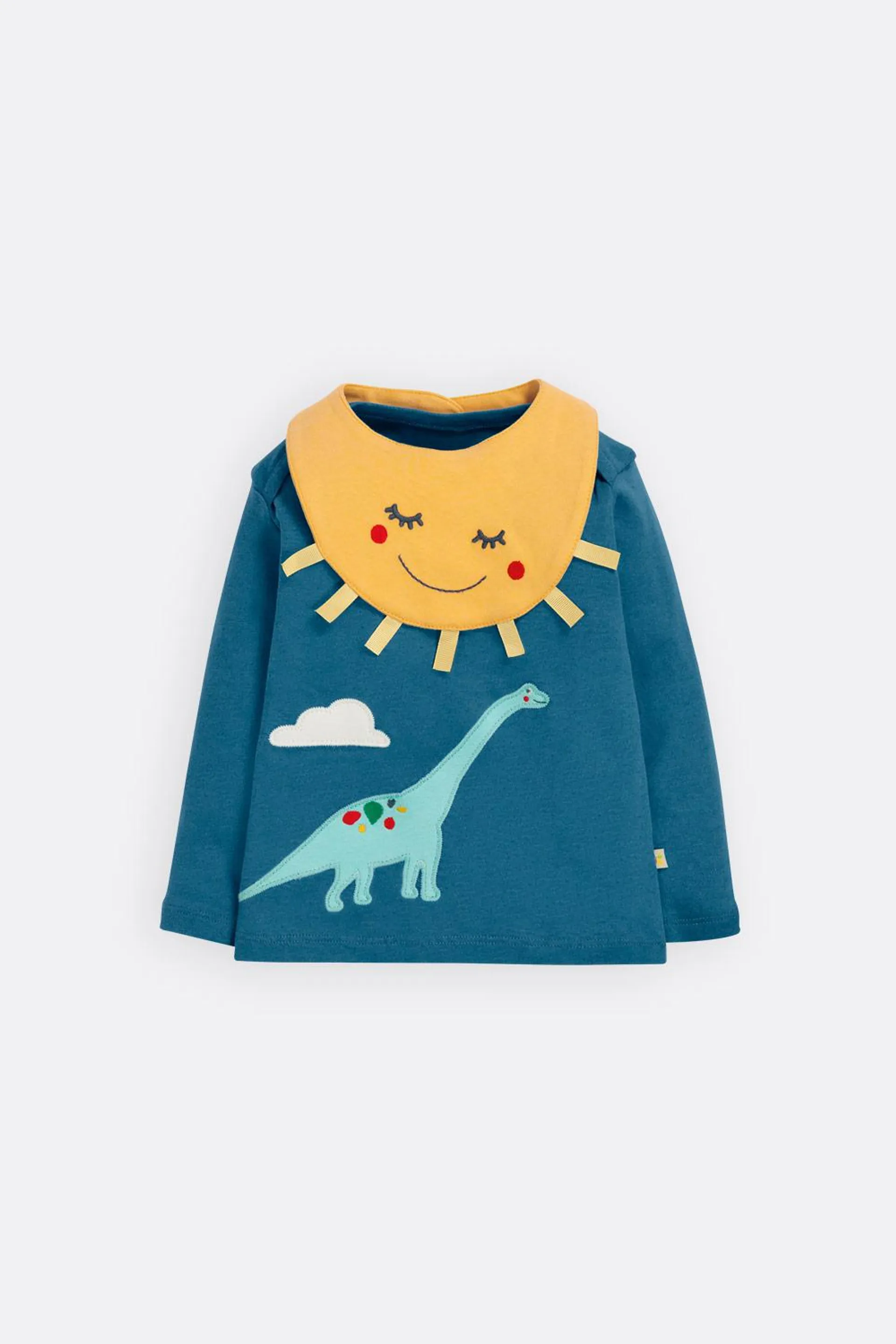 Set Shirt Dino + Lätzchen Sonne