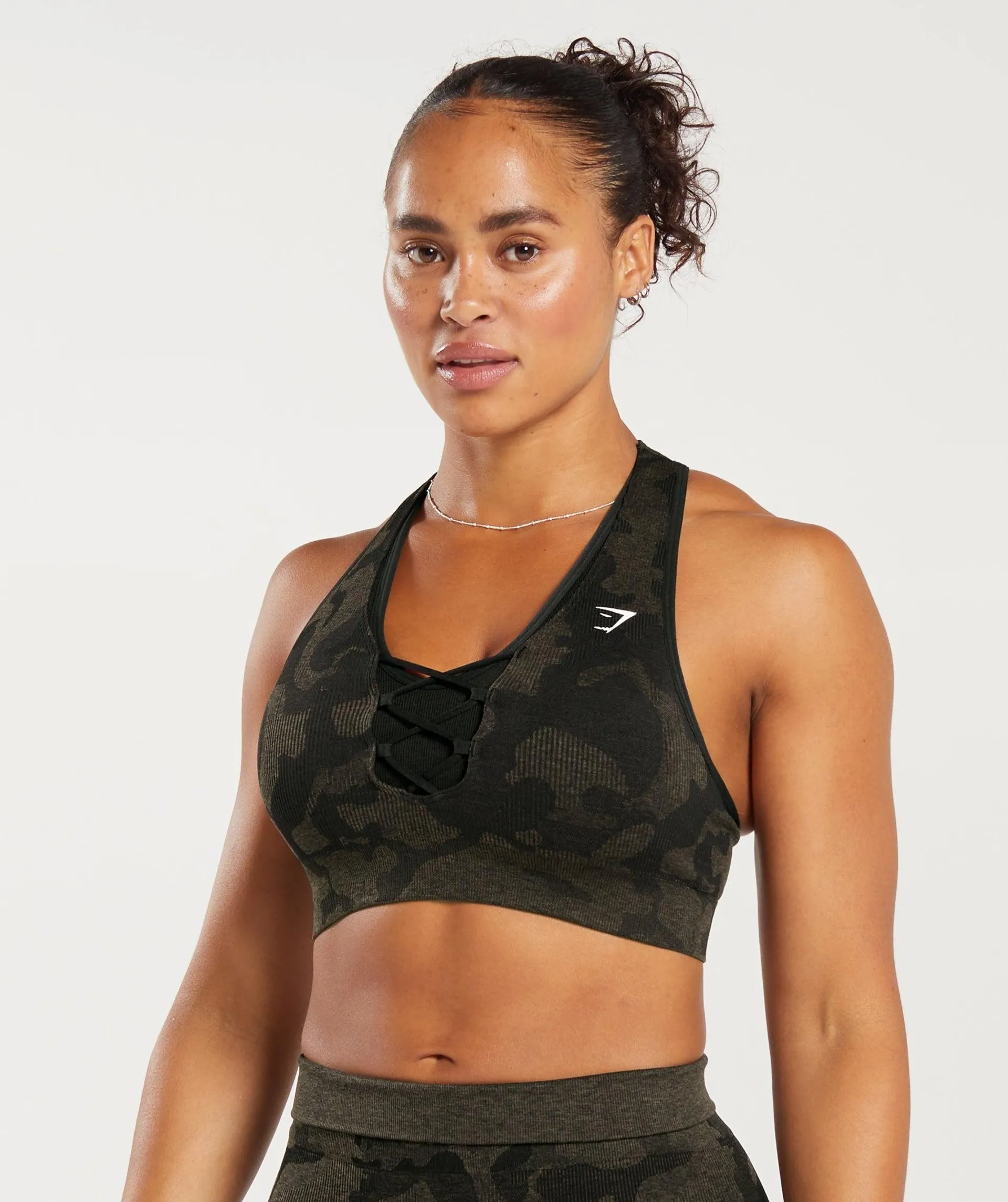 Adapt Camo Seamless Ribbed Sports Bra