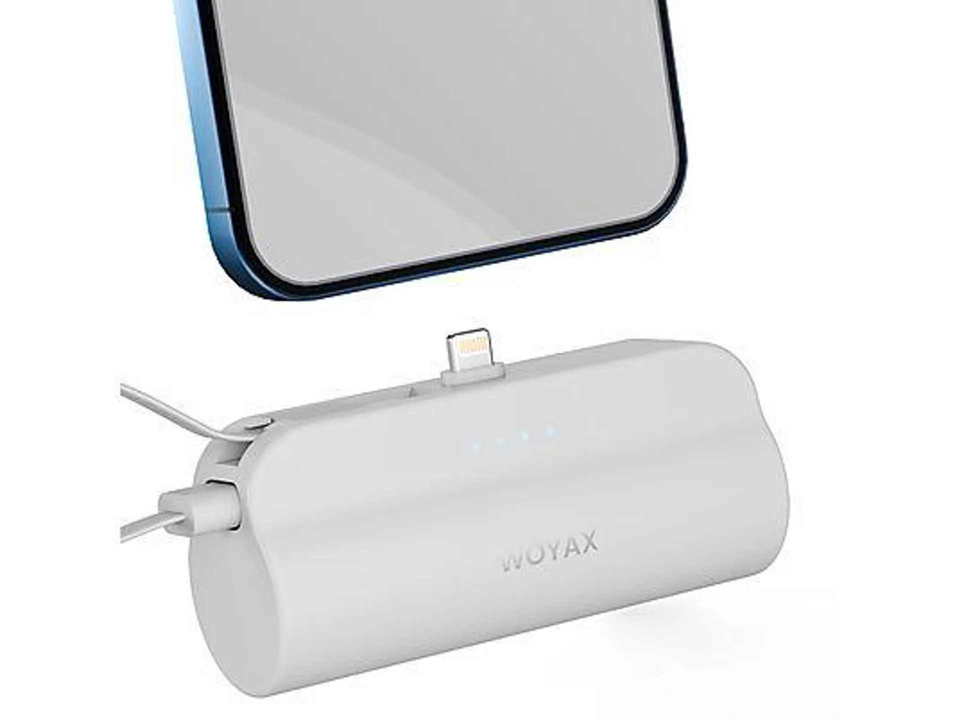 WOYAX iPhone Lightning-Stecker Powerbank 5000mAh weiß