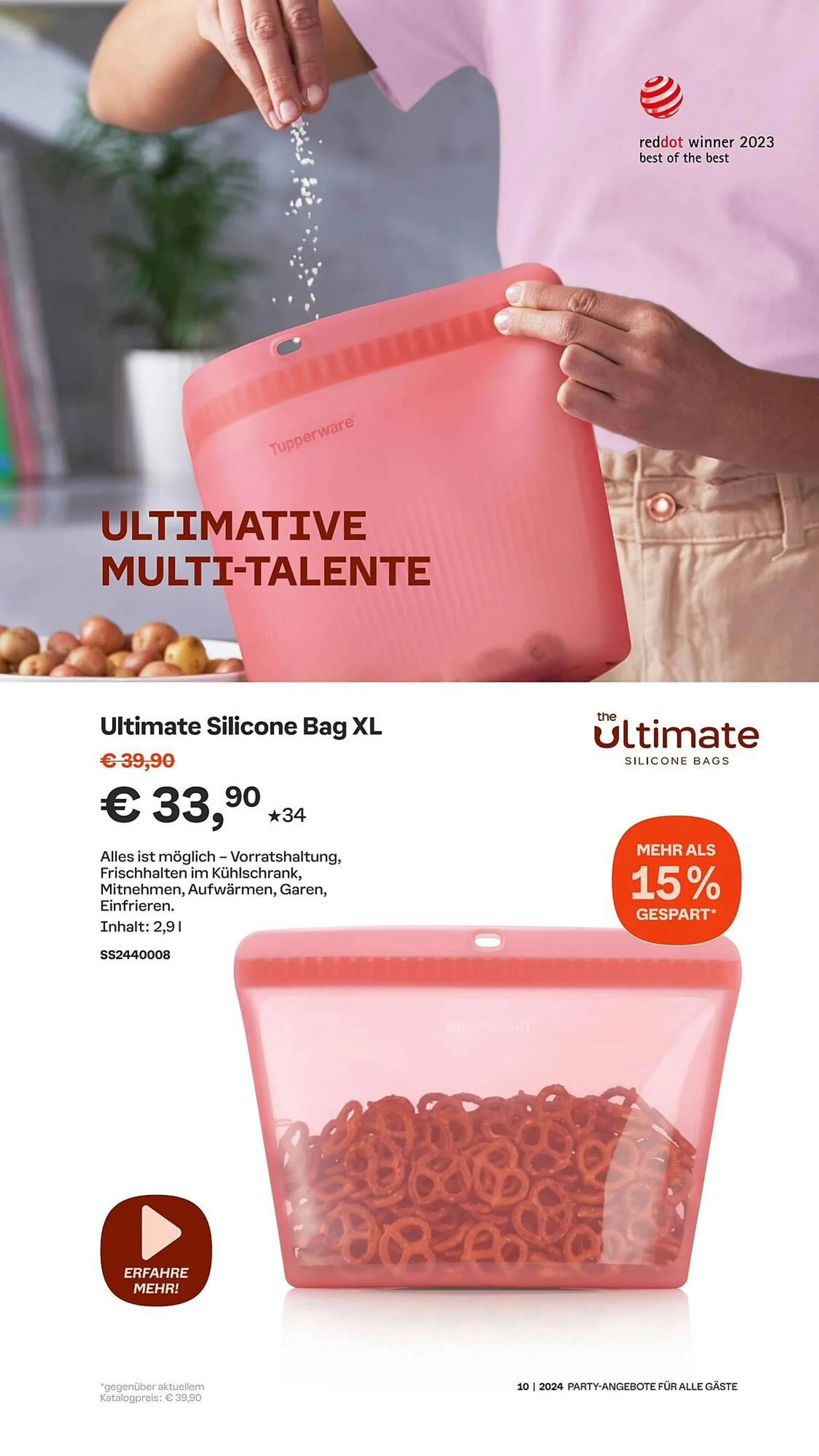 Tupperware Prospekt von 30. September bis 4. November 2024 - Prospekt seite 9