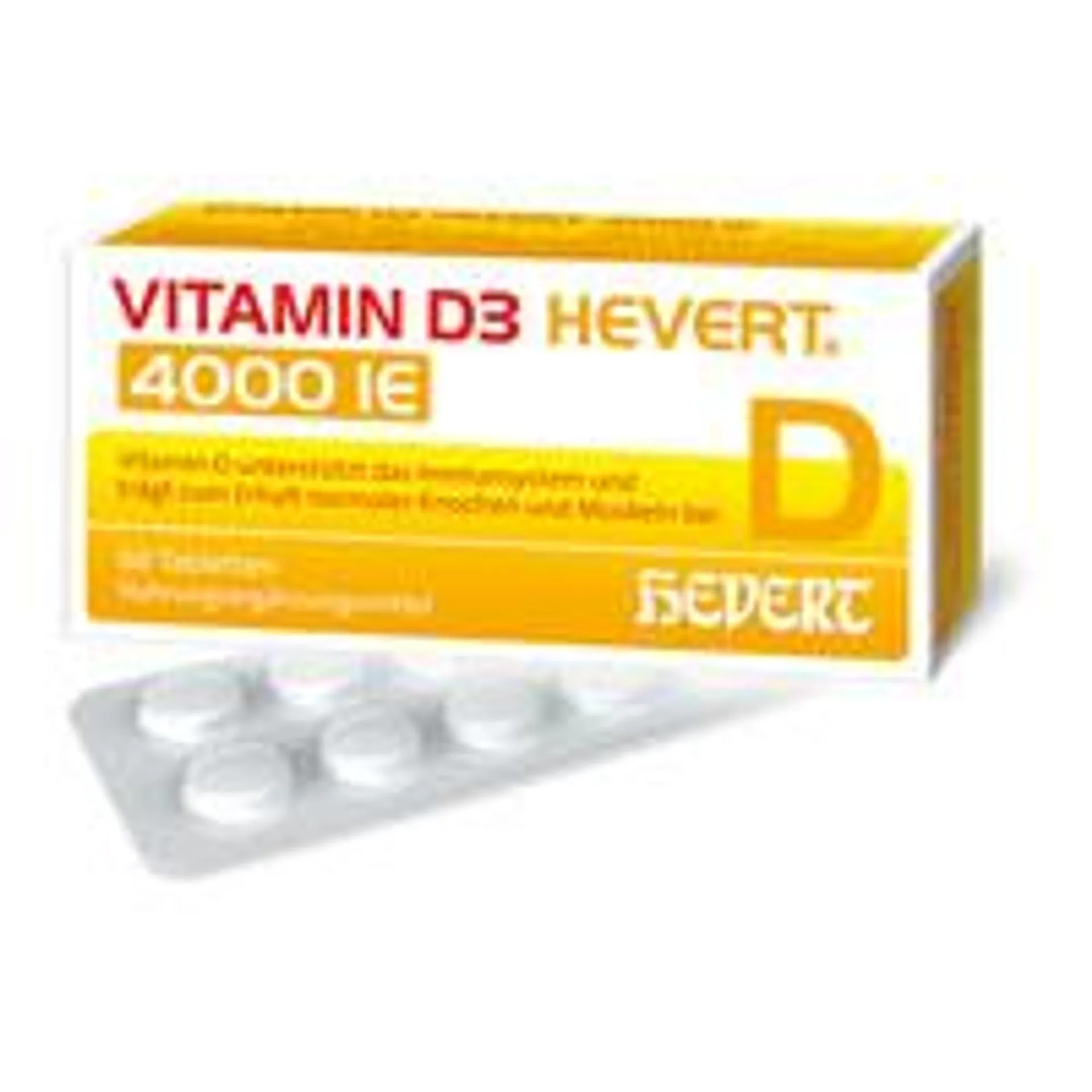 VITAMIN D3 HEVERT 4.000 I.E. Tabletten