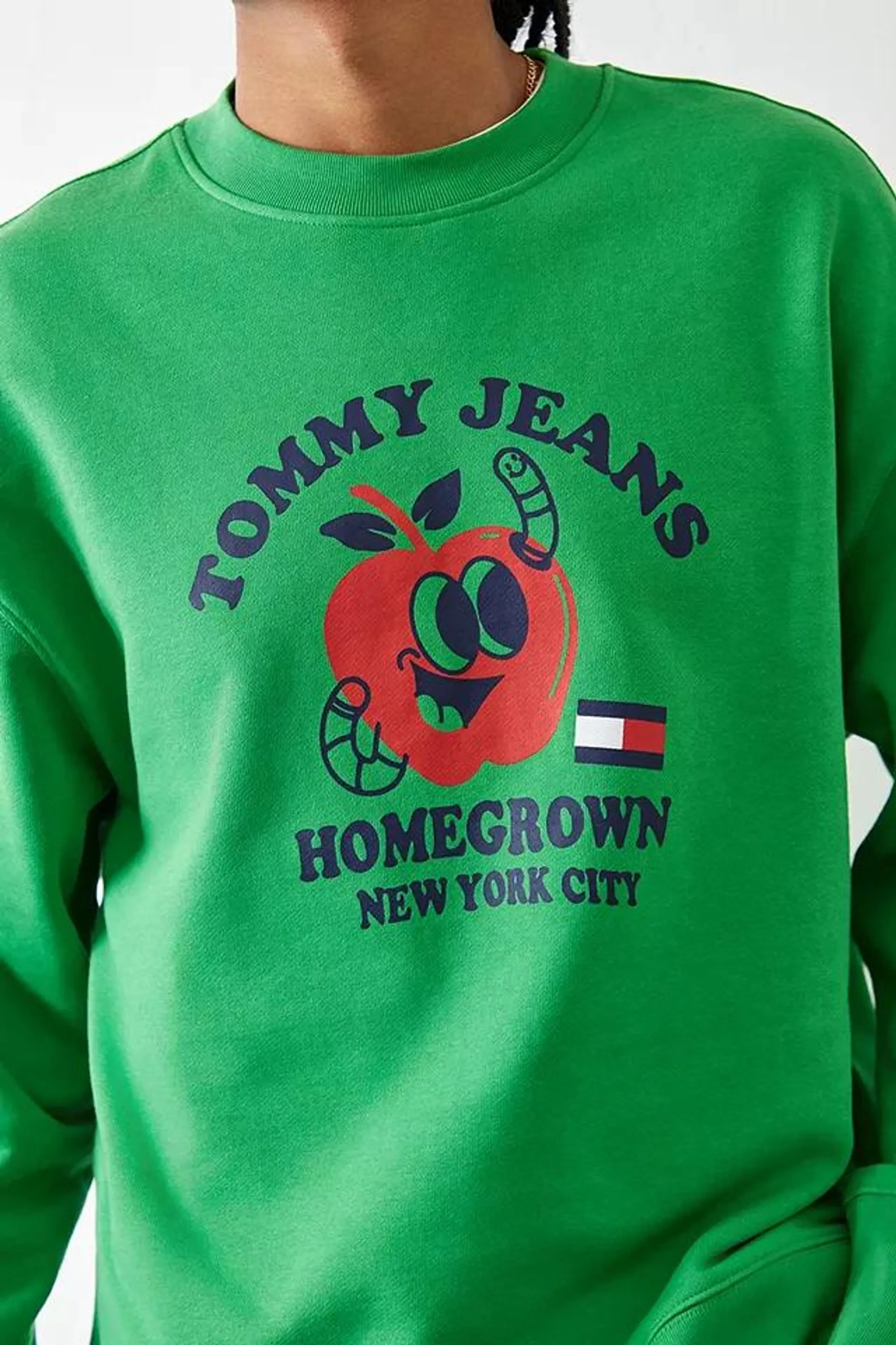Tommy Jeans – Sweatshirt „Homegrown“ in Grün