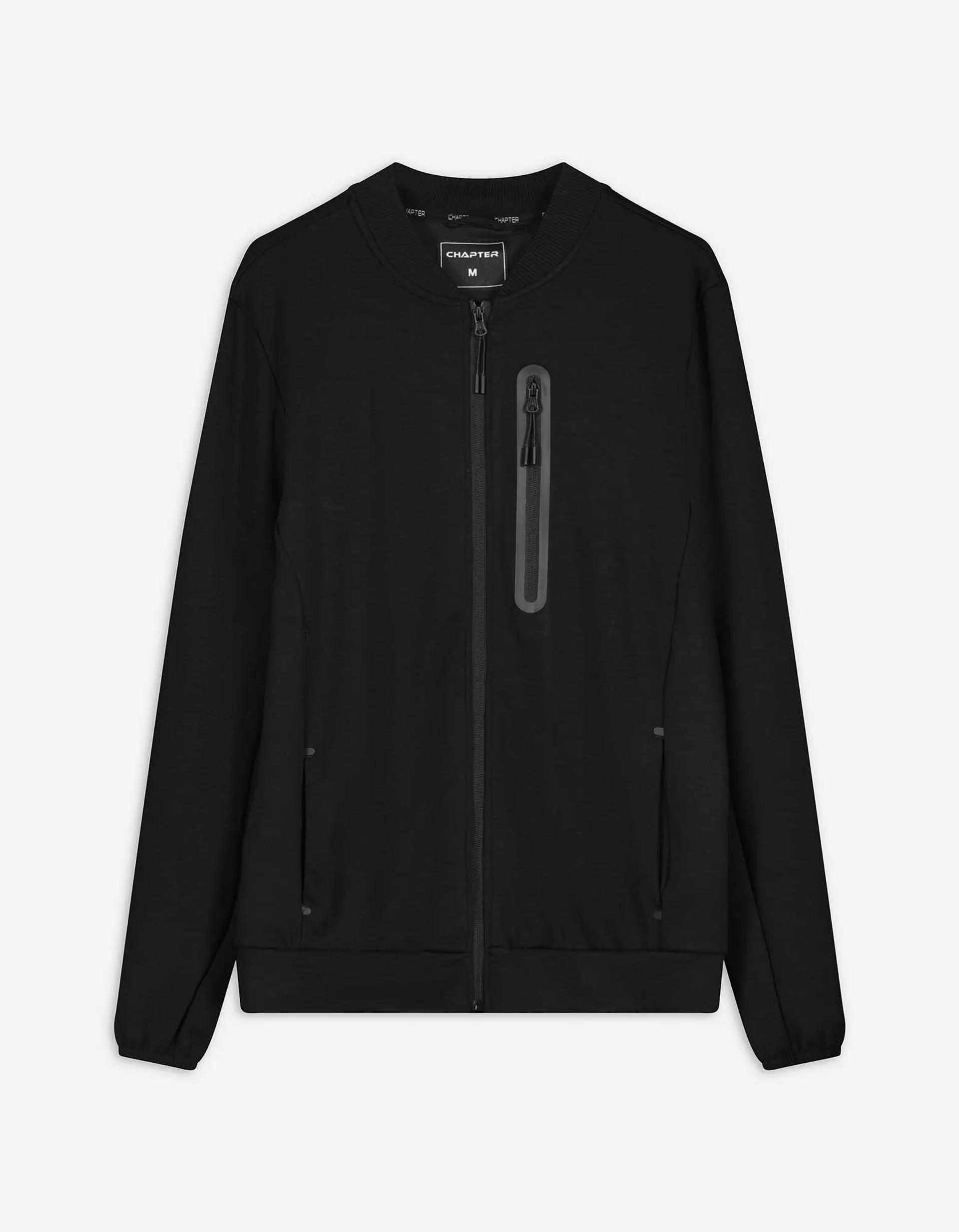 Sweatjacke - Viskose-Anteil - schwarz