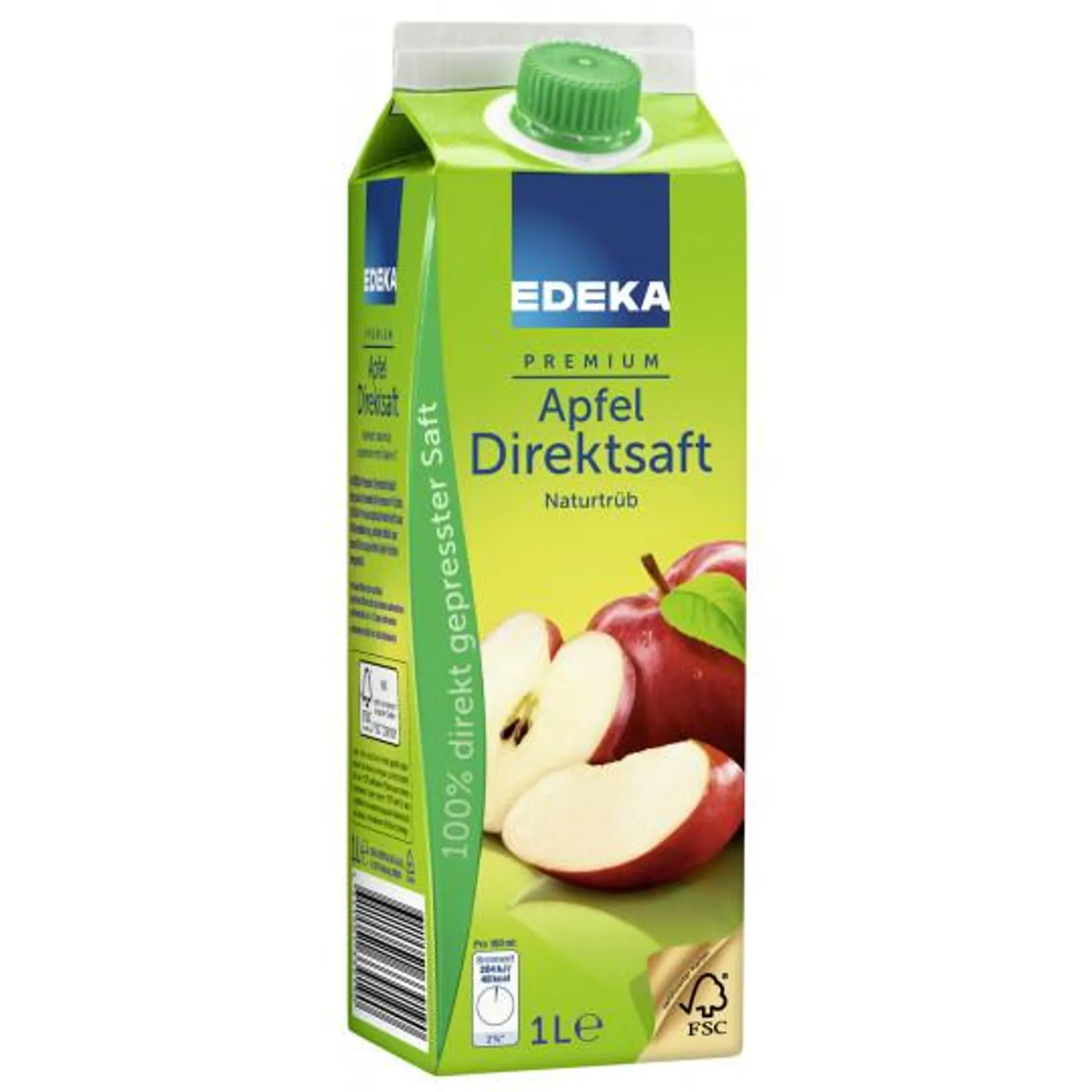 EDEKA Apfel Direktsaft naturtrüb 1L