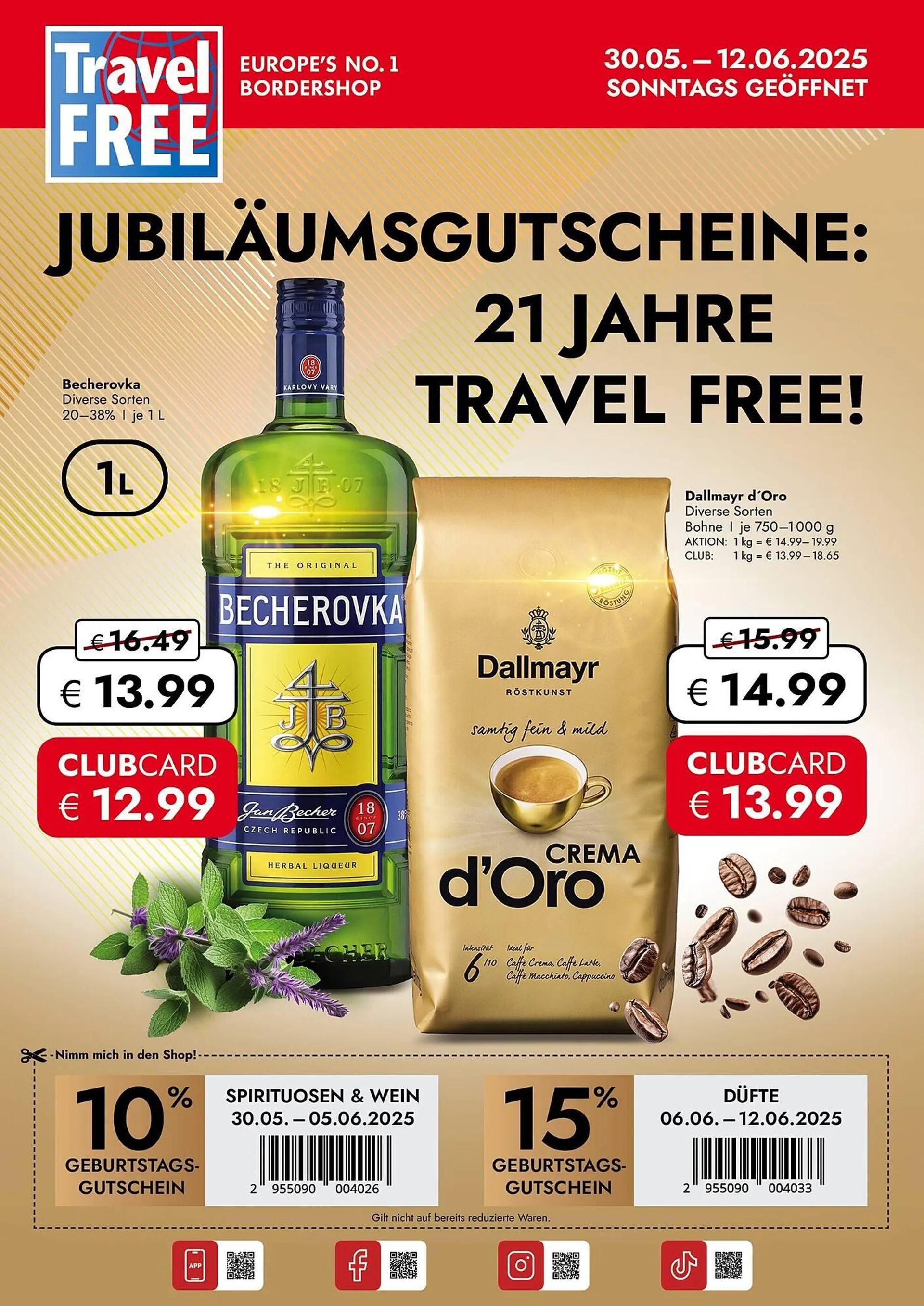 Travel Free Prospekt von 30. Mai bis 12. Juni 2025 - Prospekt seite 1