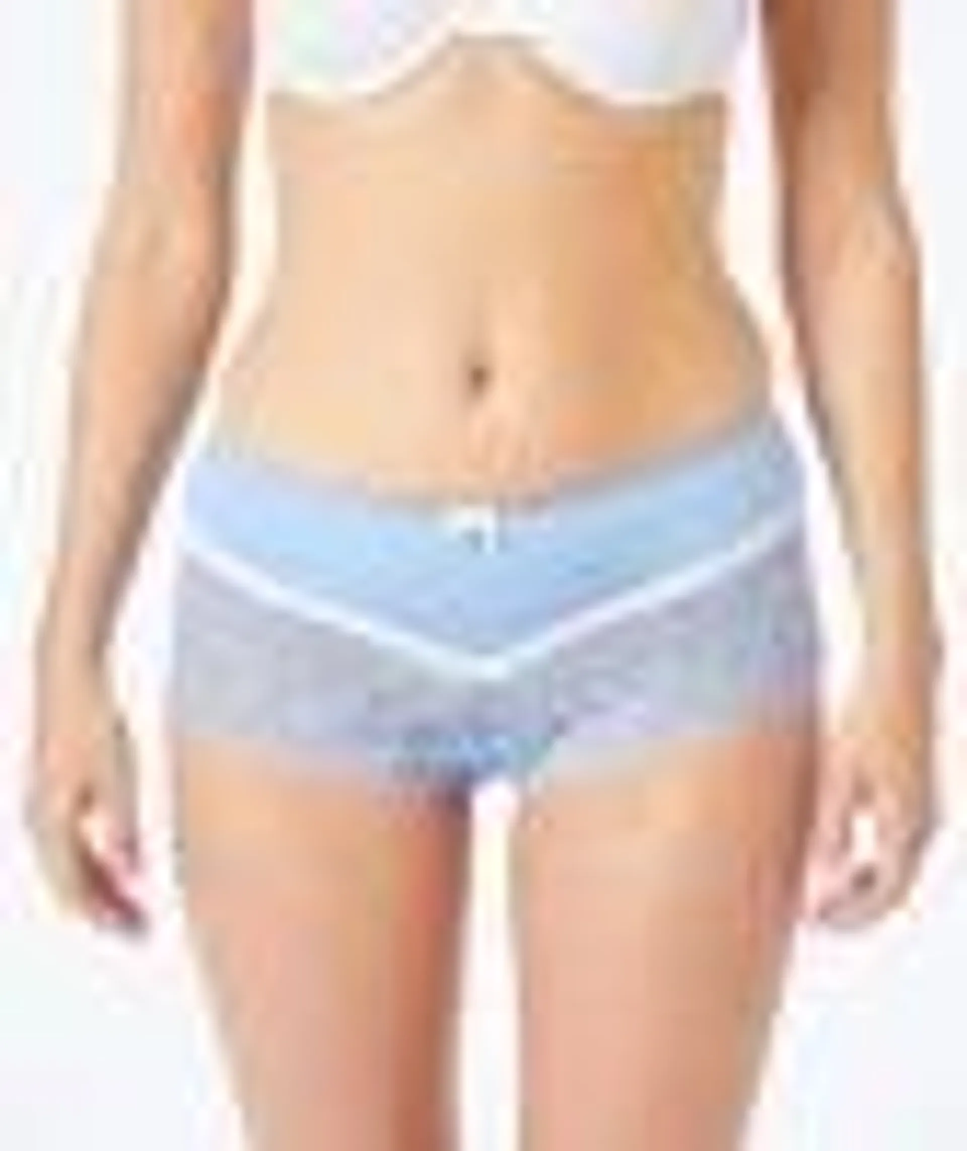 Blaue Panty Janina, Spitze