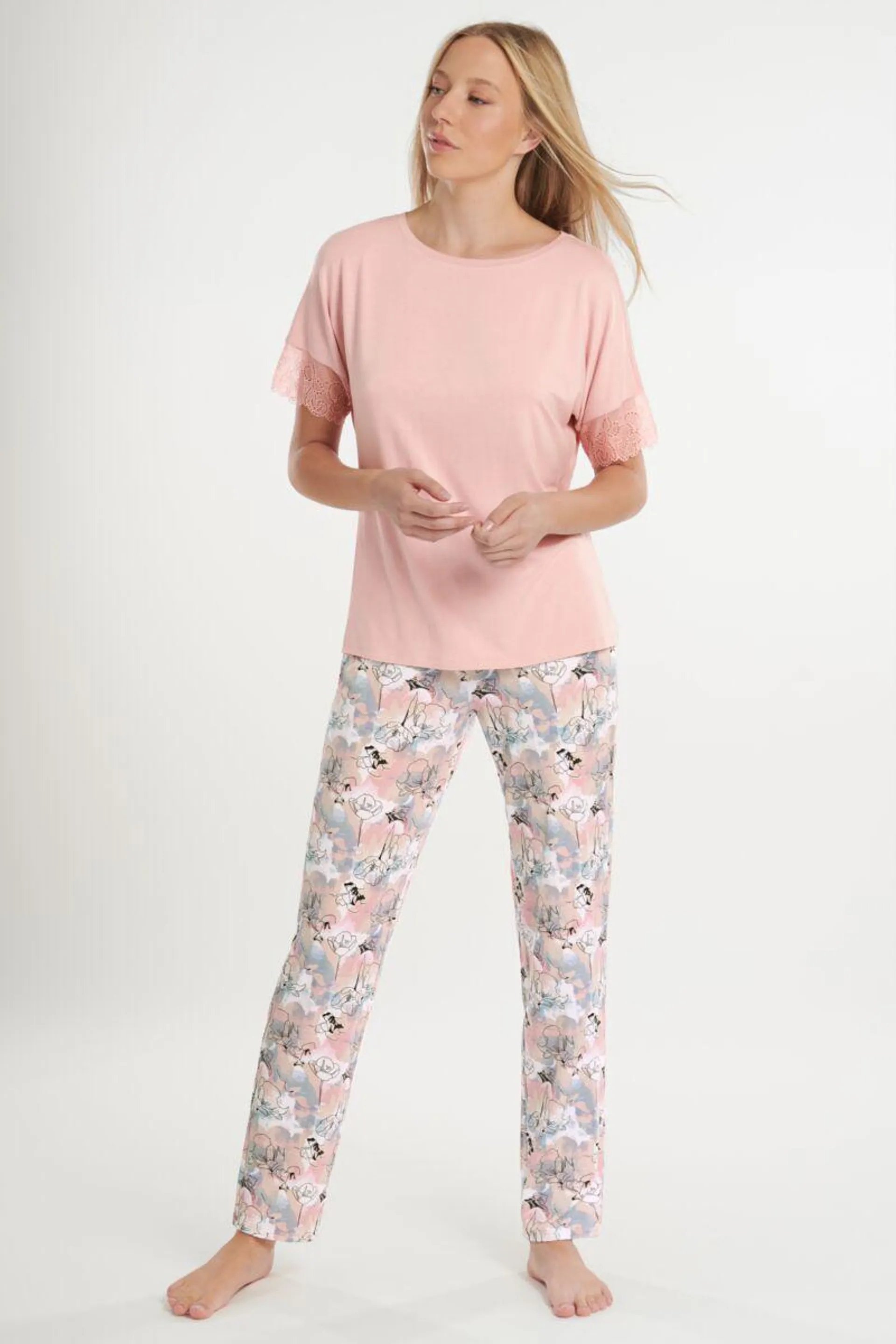 Pyjama mit Schlafshirt und Hosen »Lilly«