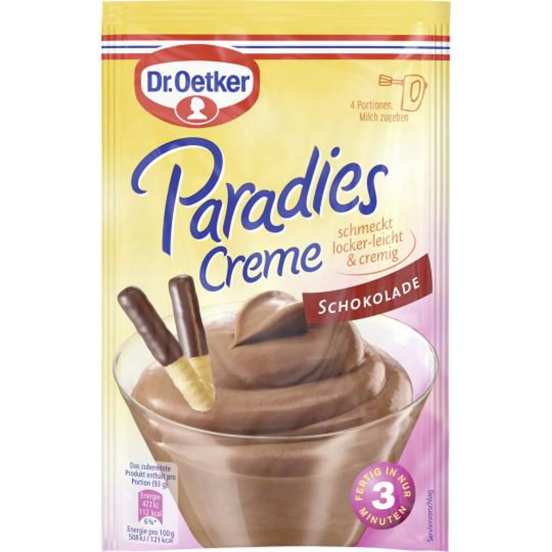 Dr.Oetker Paradies Creme Schokolade 74G