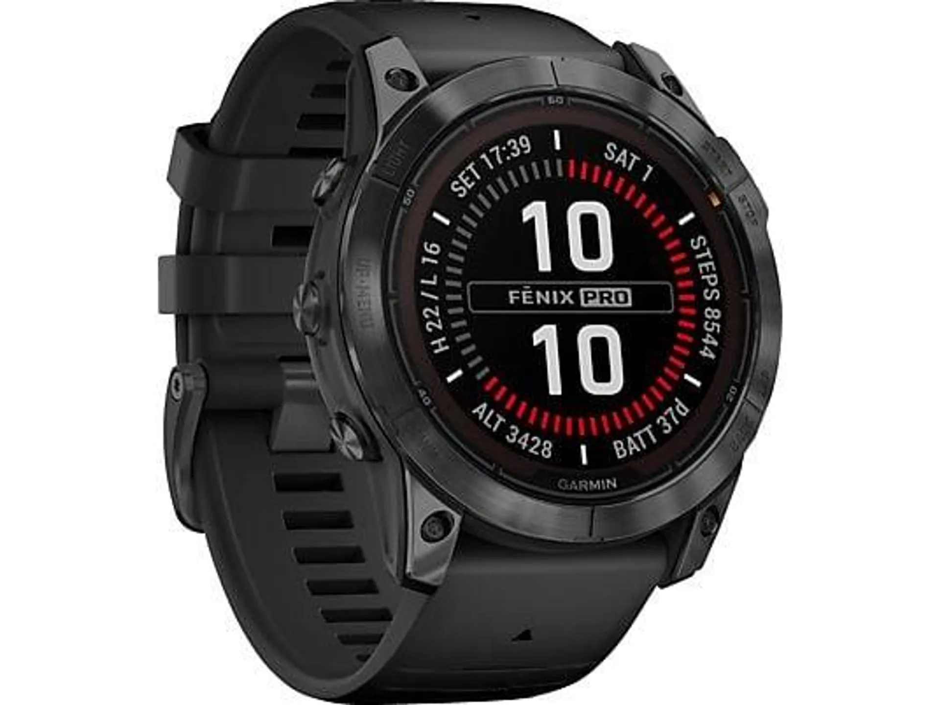 GARMIN FENIX 7 X PRO SOLAR Smartwatch Silikon, 127-210 mm, Schwarz/Schiefergrau