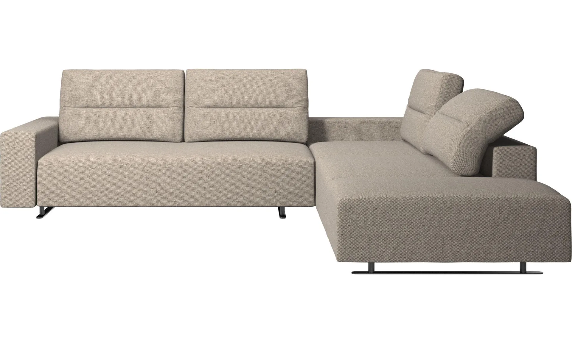 Hampton Ecksofa mit verstellbarem Rücken- und Loungemodul