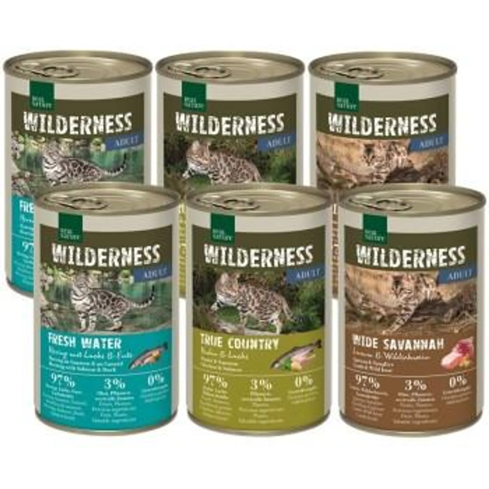 REAL NATURE Wilderness Adult 6x400 g Mixpaket 1