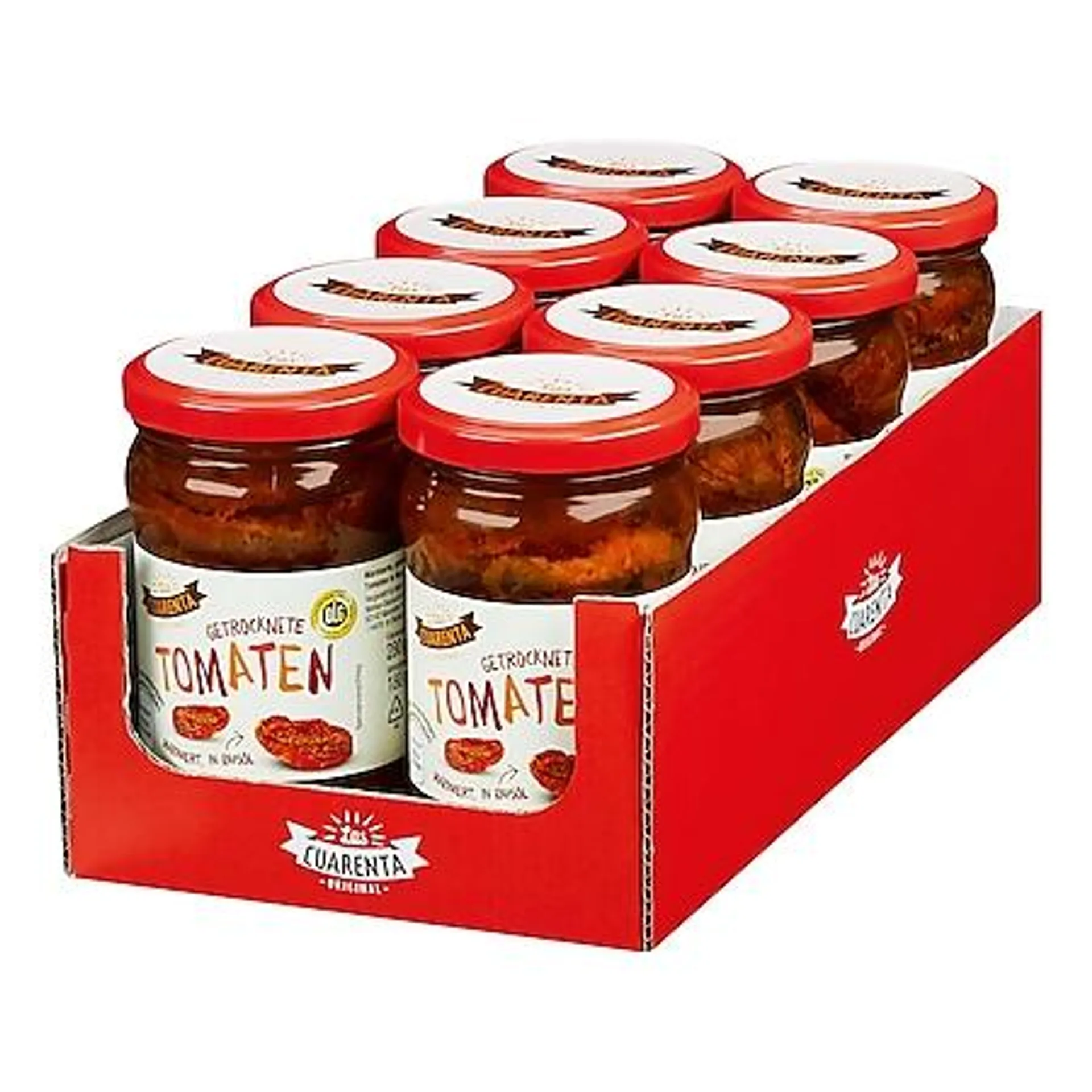 Las Cuarenta Getrocknete Tomaten 280 g Abtropfgewicht, 8er Pack