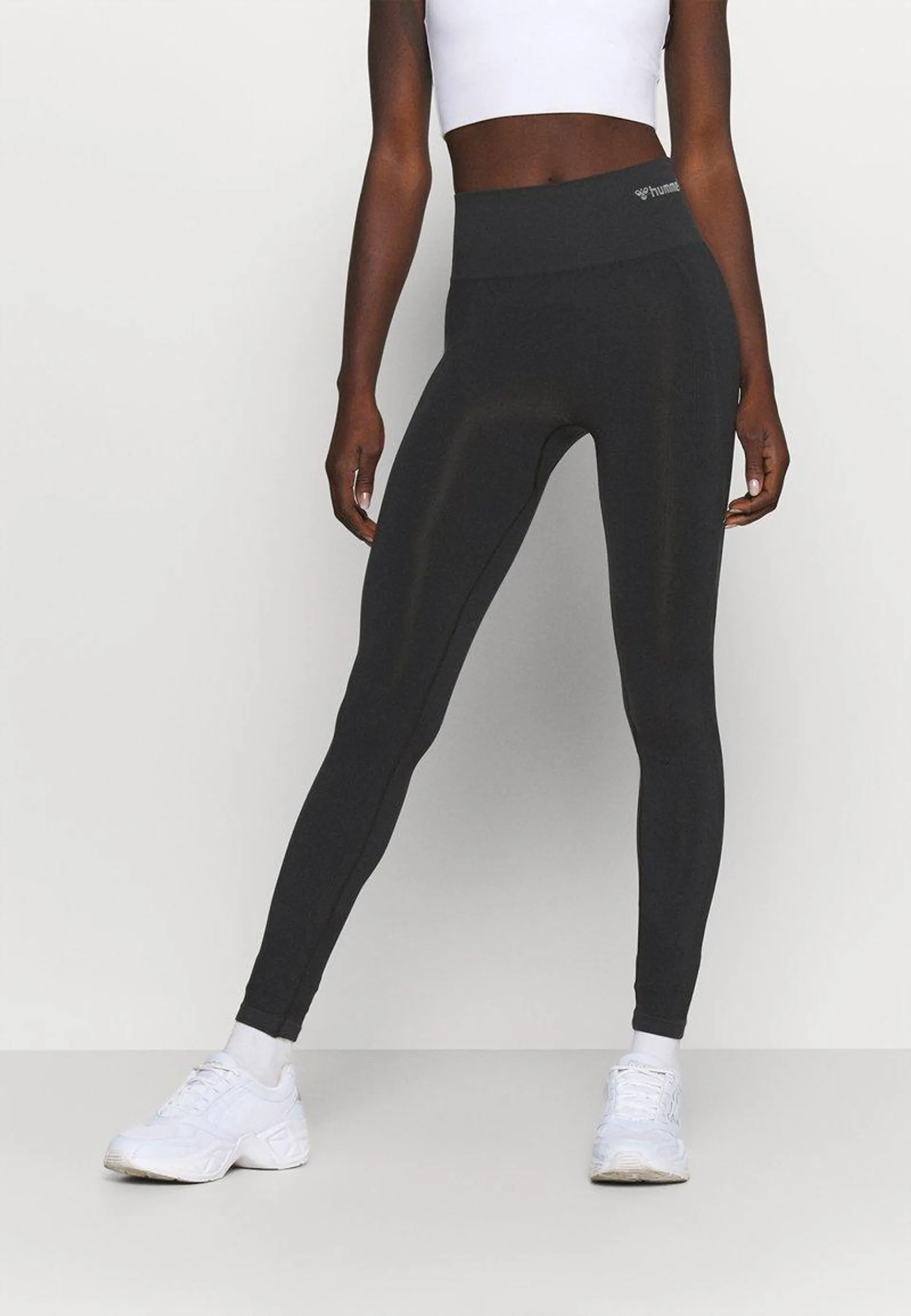 SEAMLESS HIGH WAIST - Leggings - black