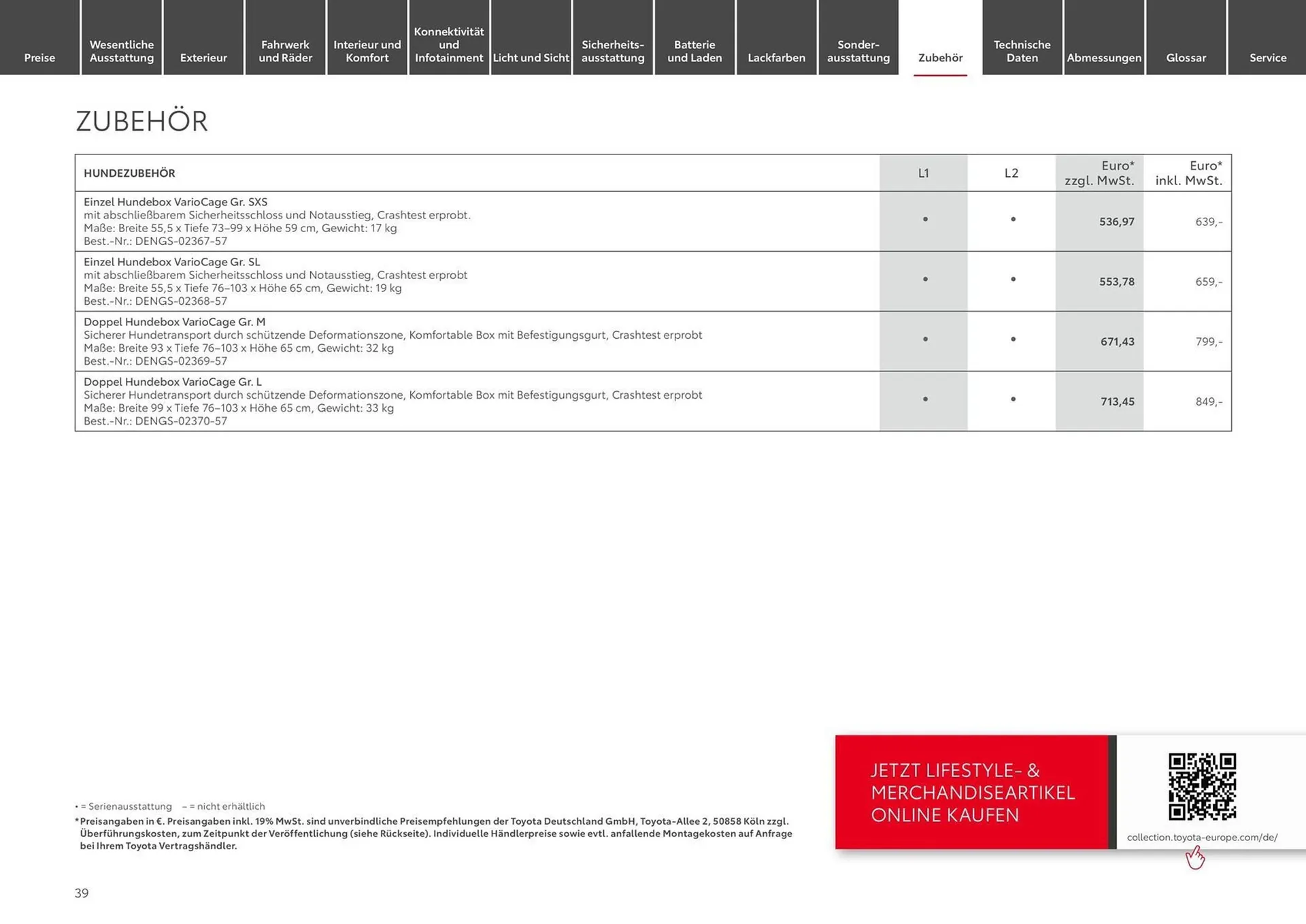 Toyota Prospekt von 12. Juni bis 12. Juni 2025 - Prospekt seite 39