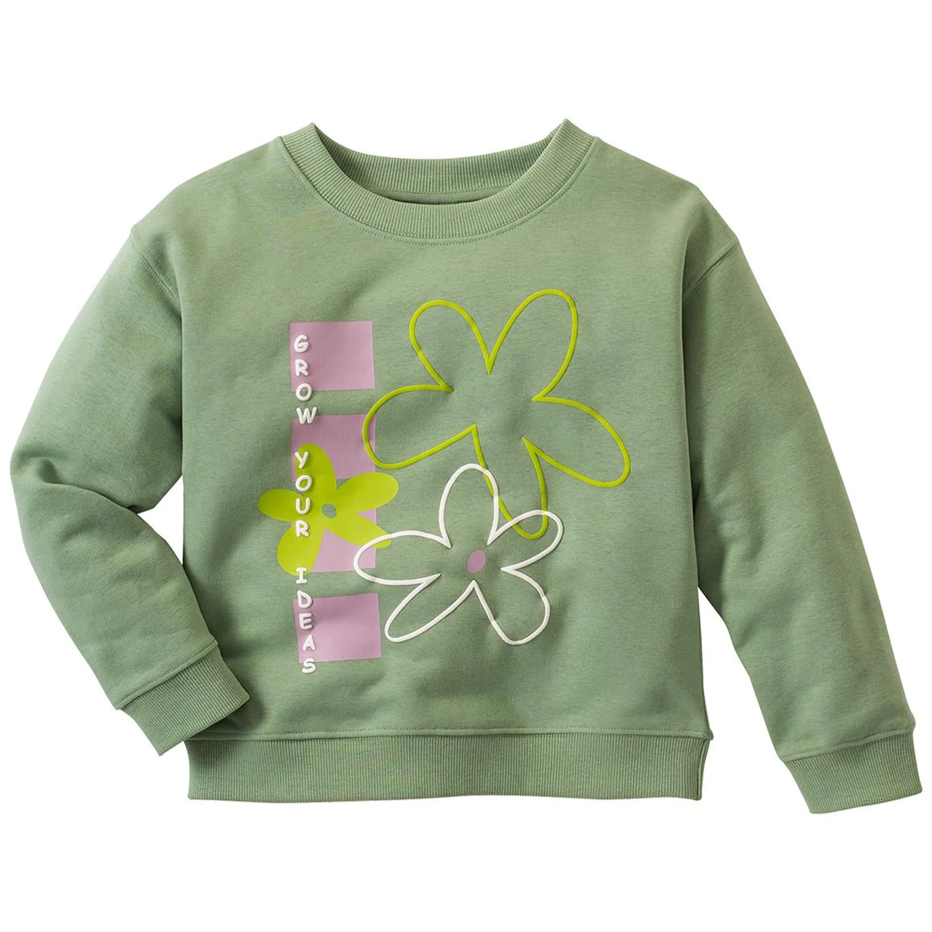 Kinder Sweatshirt mit Blumen-Print