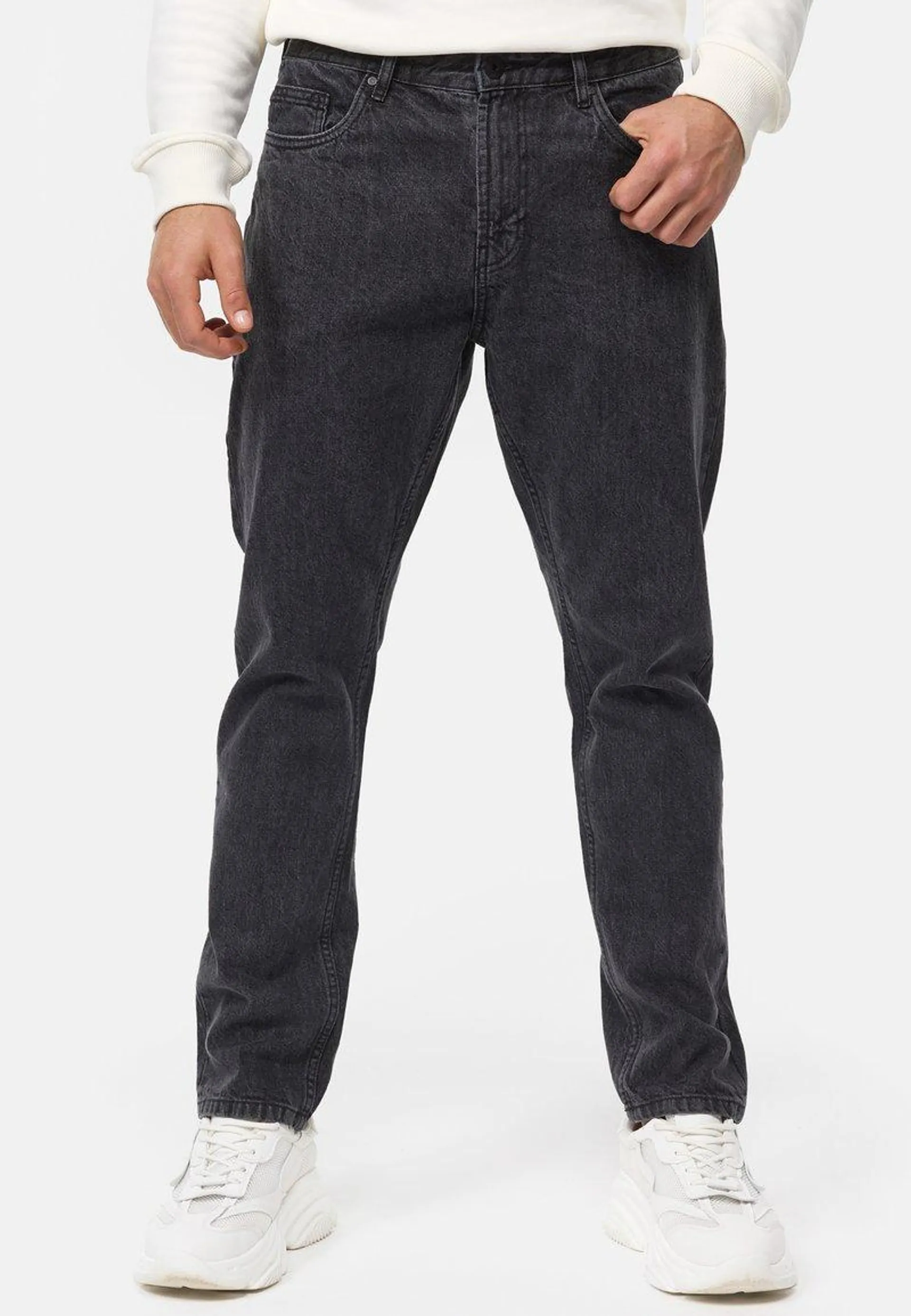 INCOBRA - Straight leg jeans - black